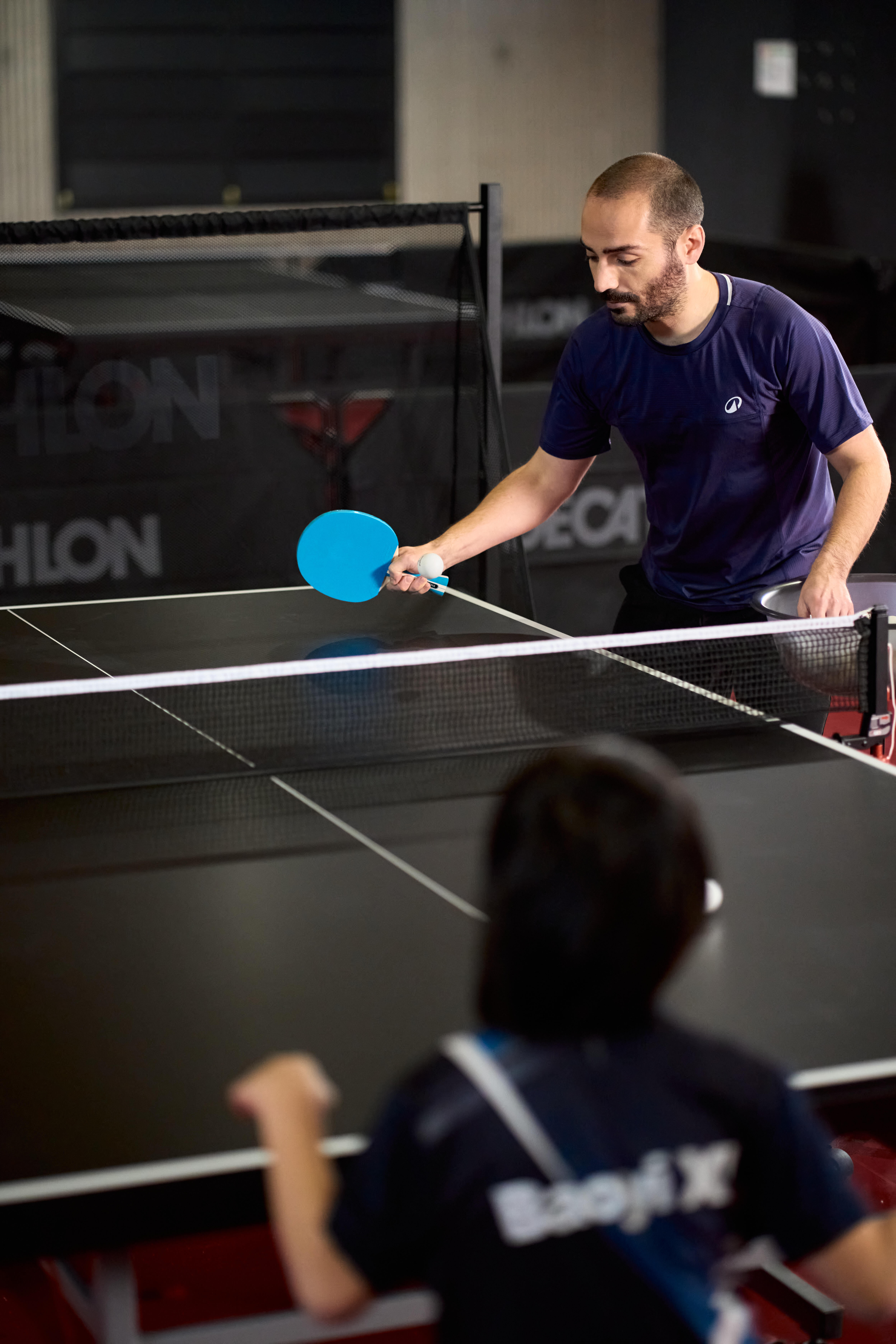 Set of 2 Table Tennis Paddles + 4 Balls, TTR 130 4* Spin - KUIKMA