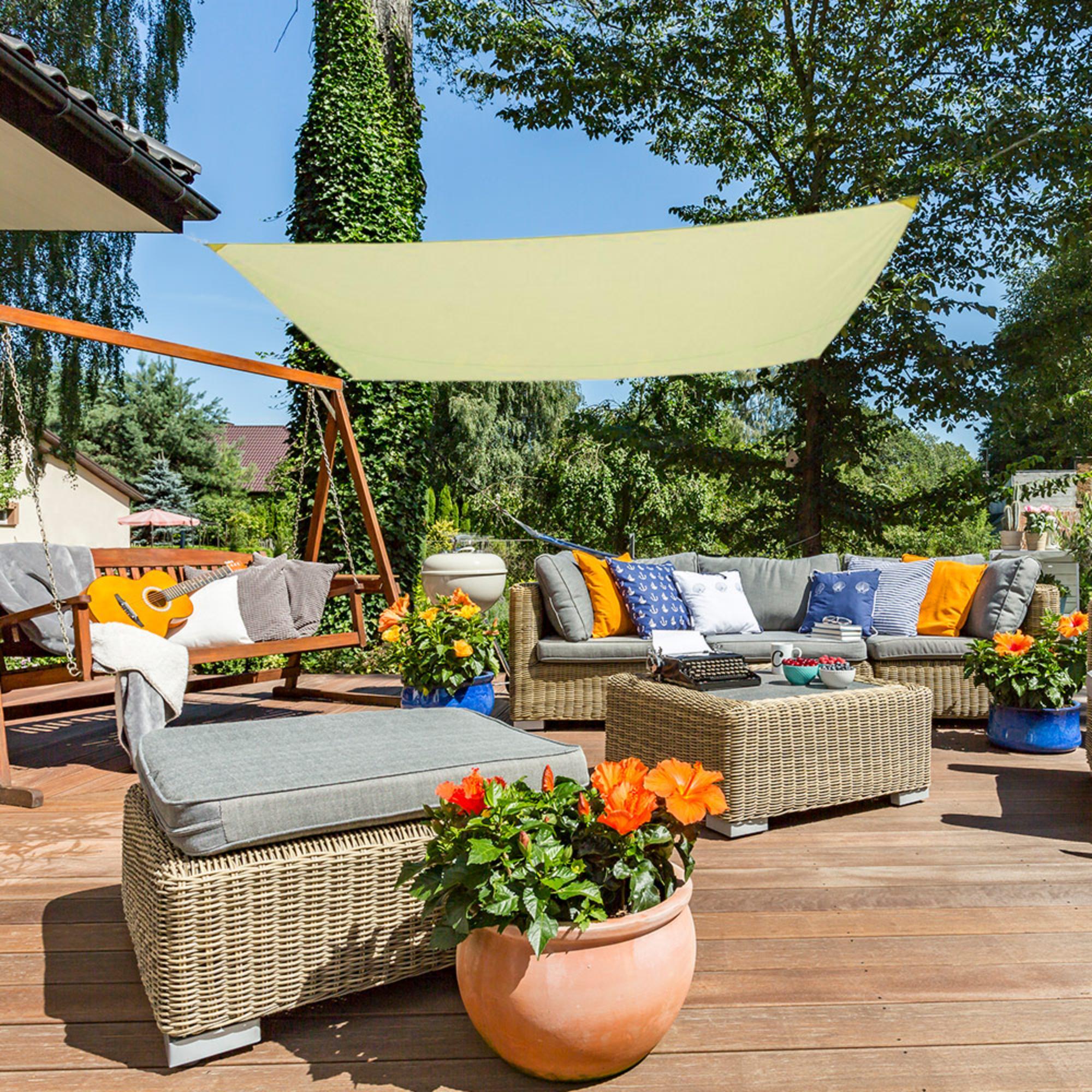 Toldo Sombrero Prot UV50 Rectangular 300X400 CM Crema - CD 2/4