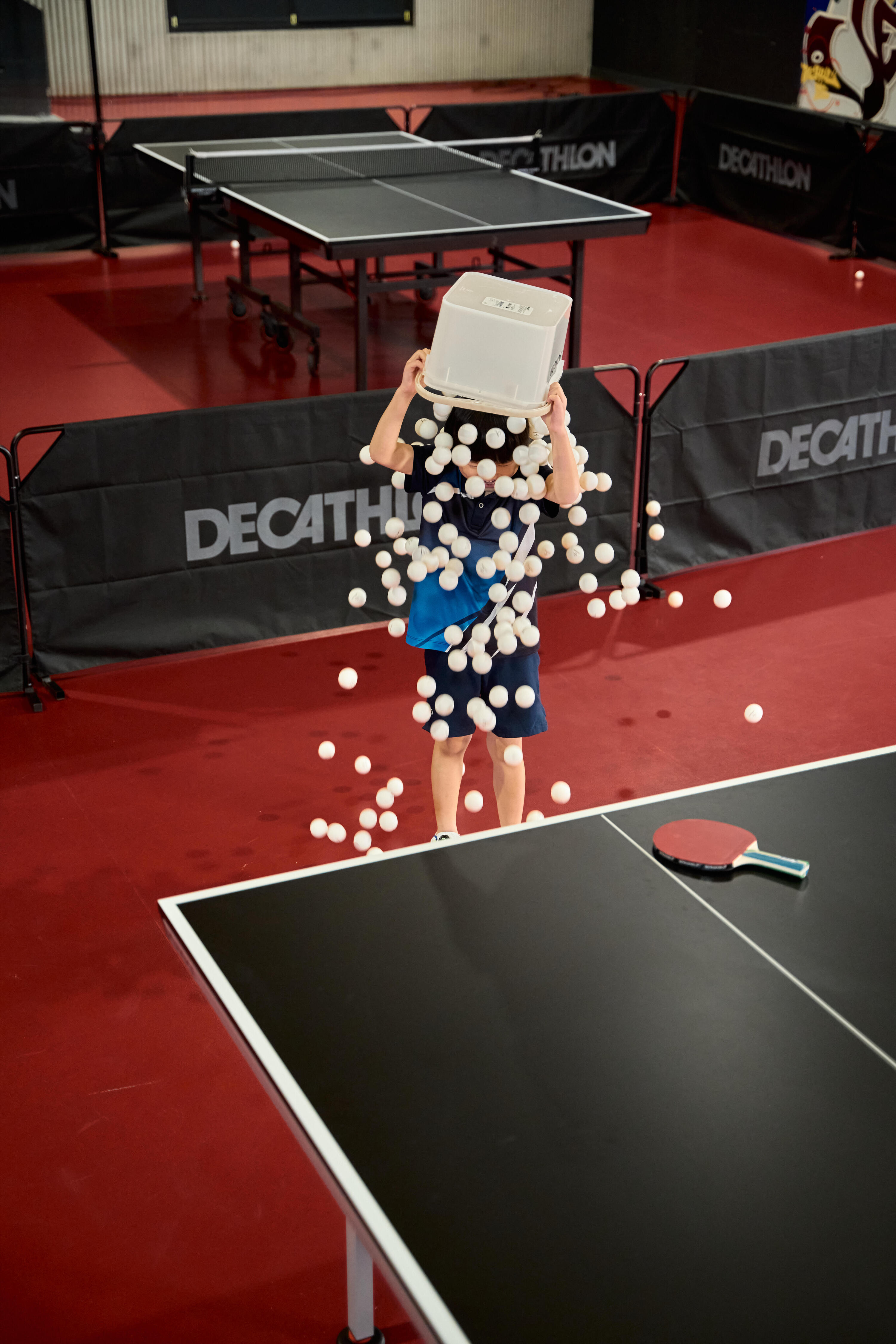 Balles de tennis de table  - TTB 100 blanc 8/8