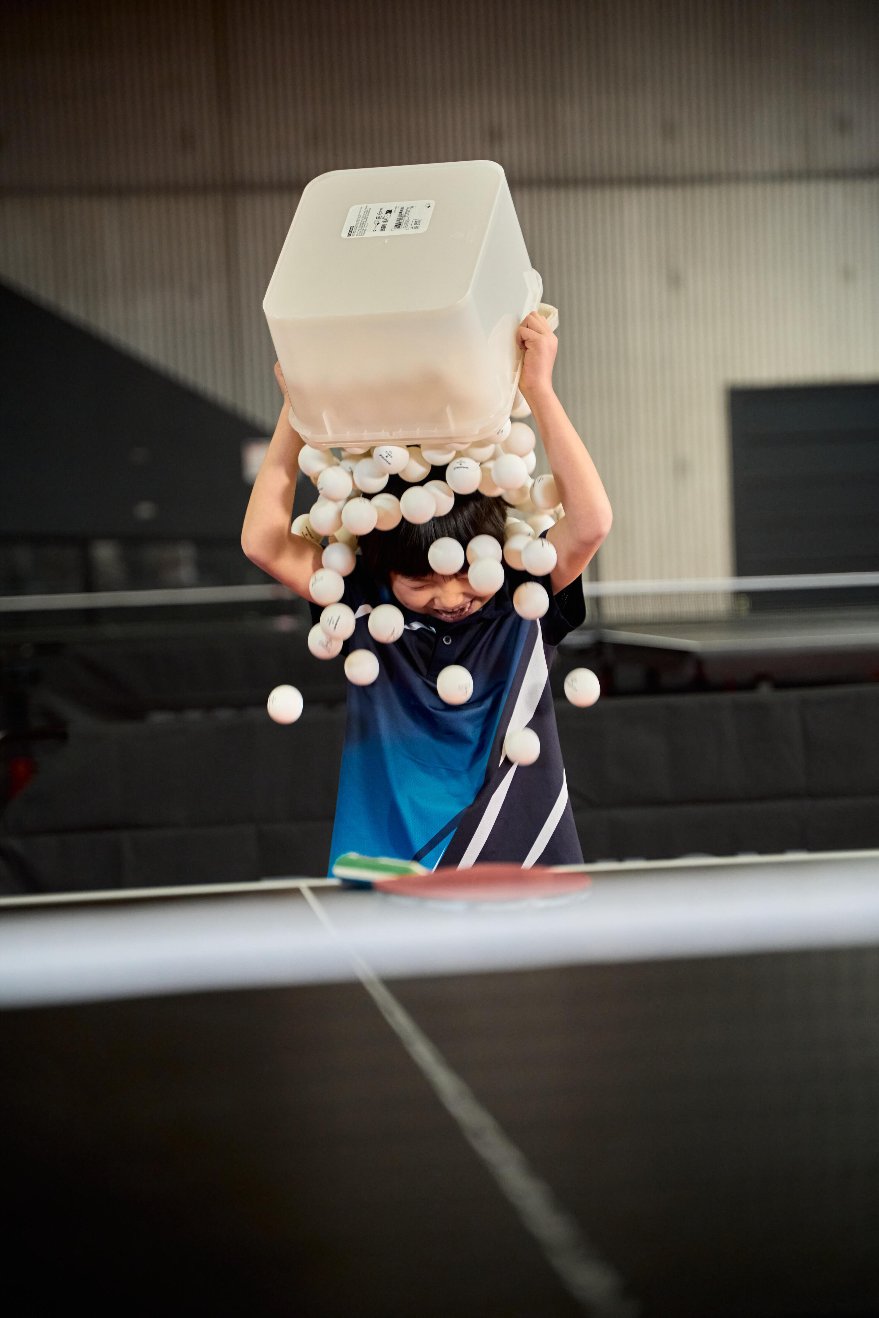 Balles de tennis de table  - TTB 100 blanc 7/8