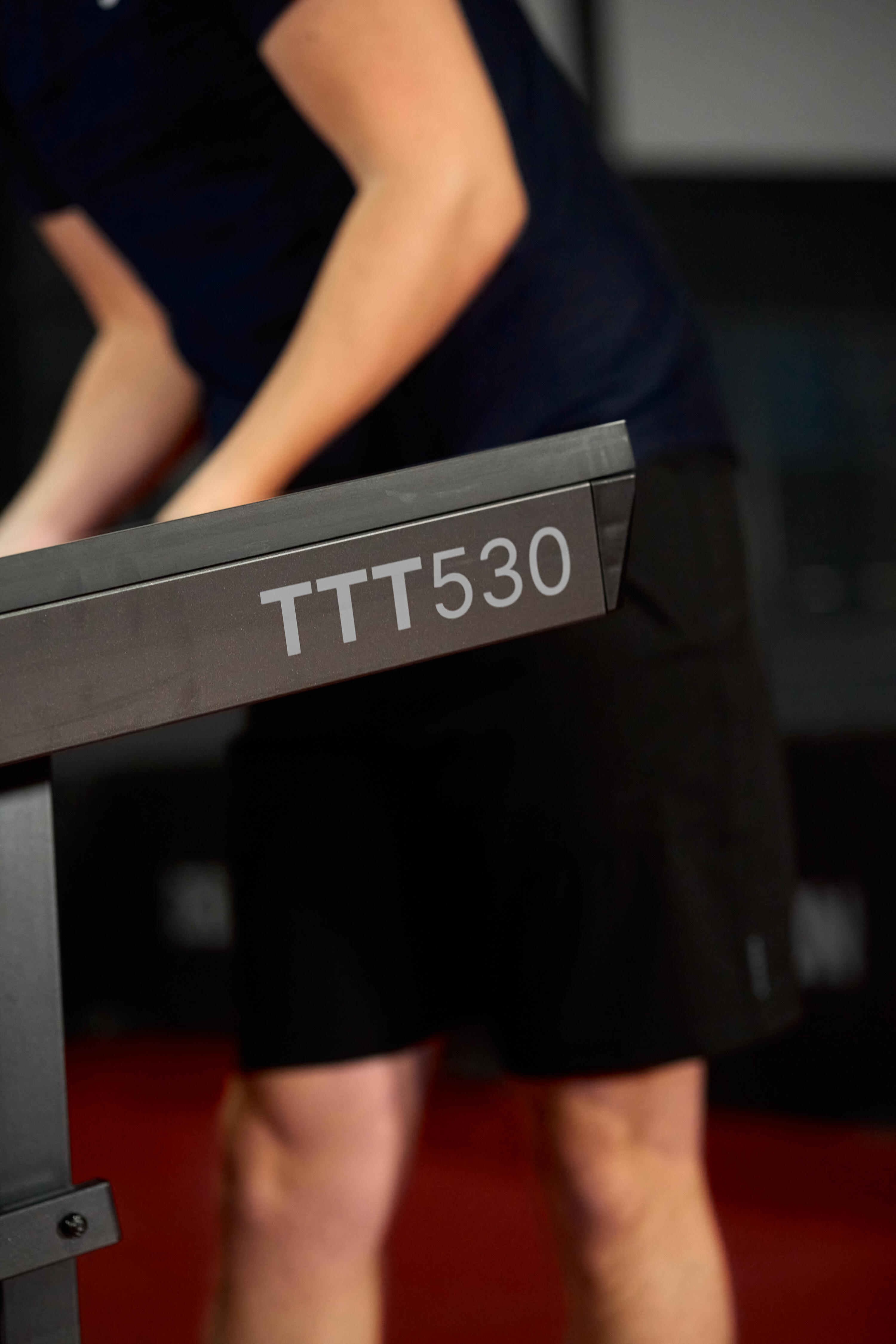 Compact Indoor Competition Table Tennis Table ITTF, TTT 530 - Black 16/22