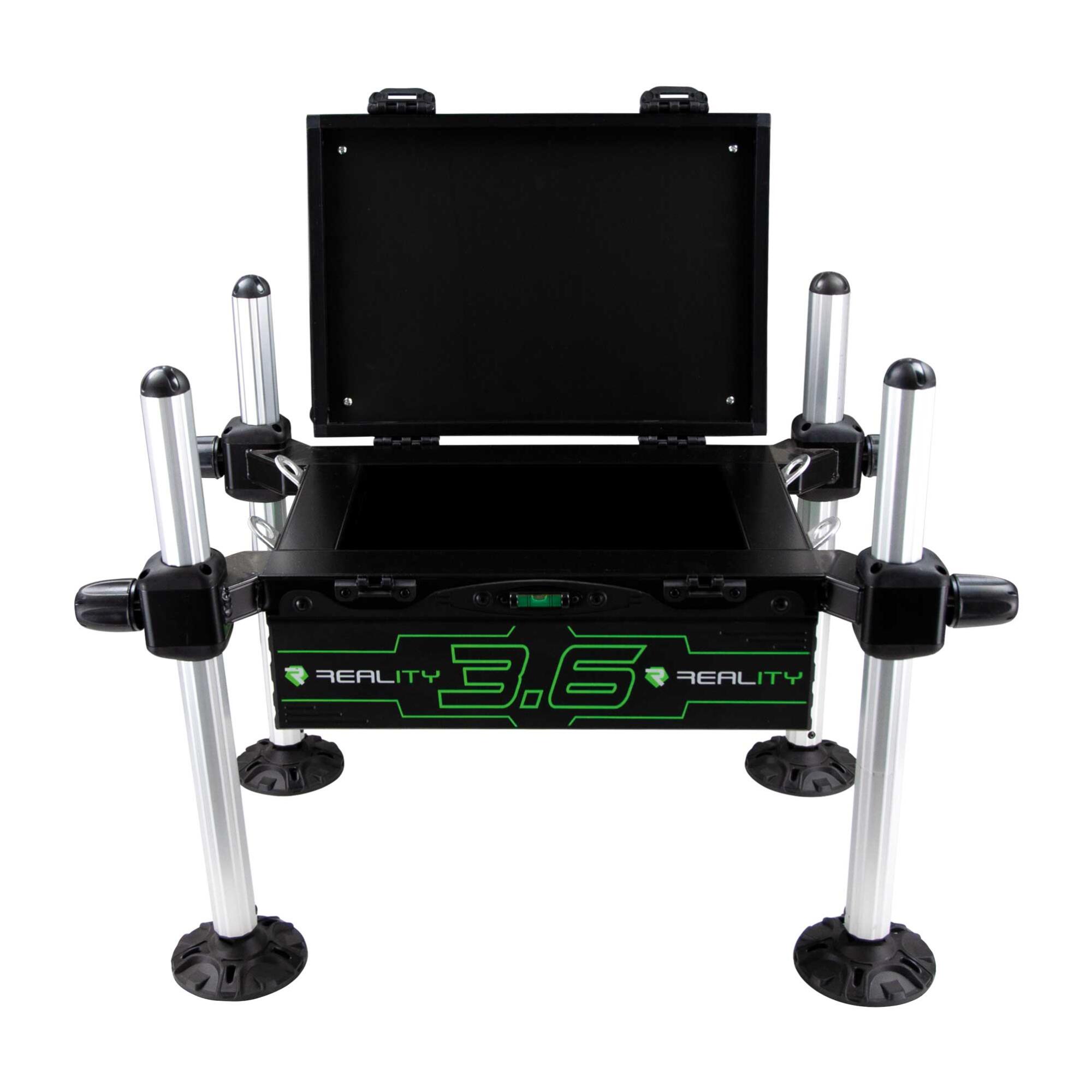 Panchetto pesca colpo mare Maver REALITY EASY SEAT BOX  gambe 36mm 2/5