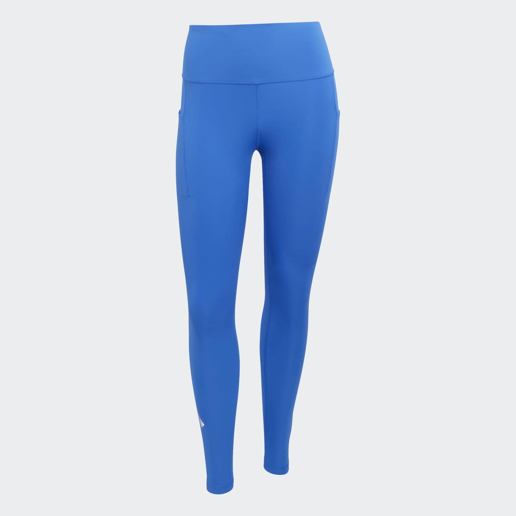 Legging de running confortable taille haute femme, adidas ADI365 bleu 2/7