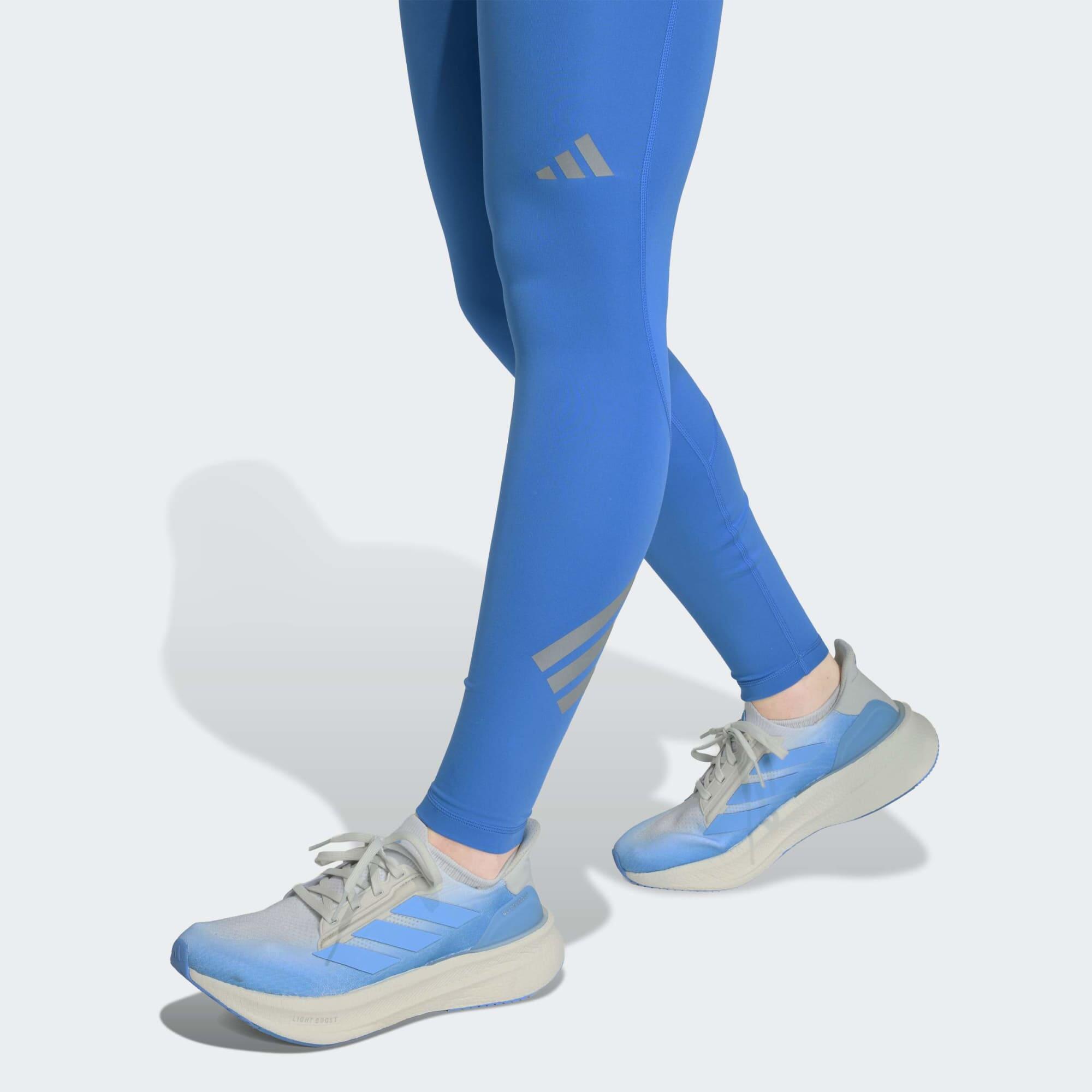Legging de running confortable taille haute femme, adidas ADI365 bleu 6/7