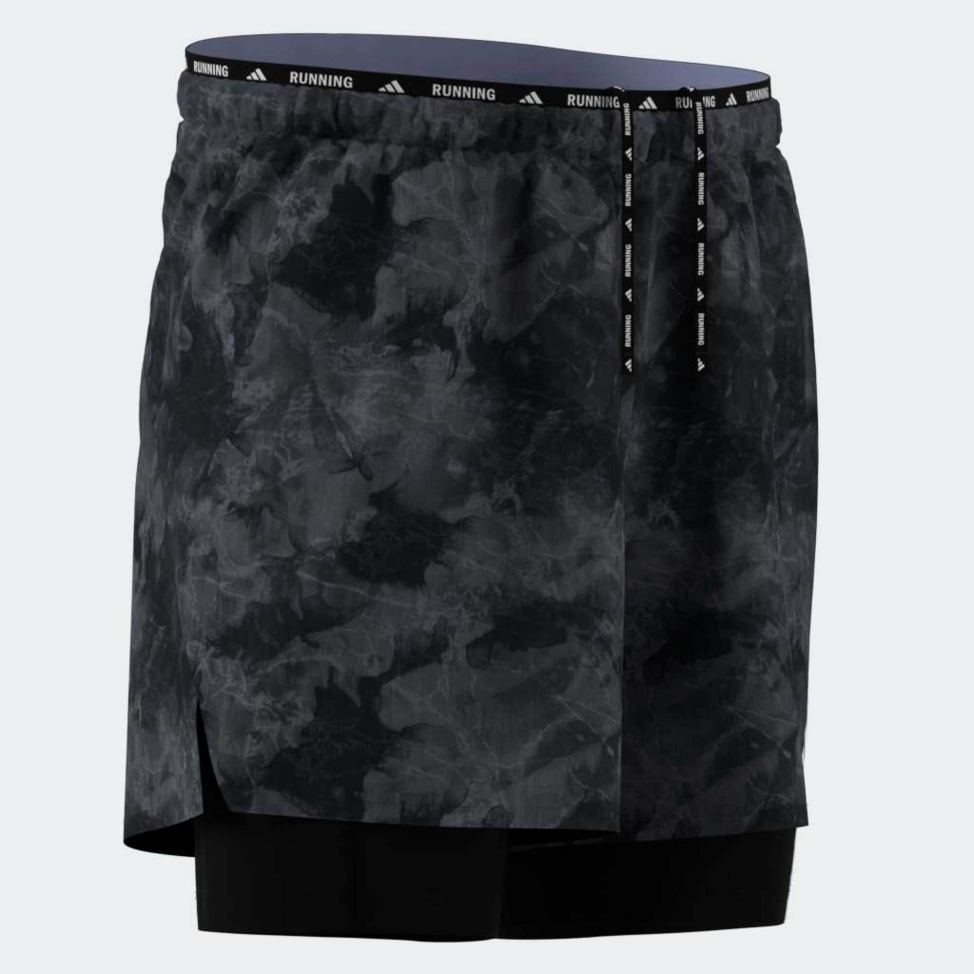 Short 2 en 1 running, Adidas ADI365 noir 7/12