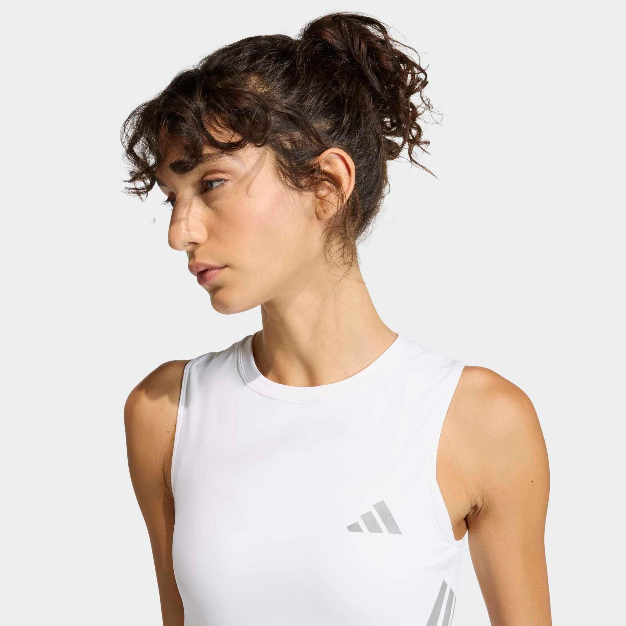 Lauf-Tanktop für Damen, Adidas ADI365, weiss 8/10