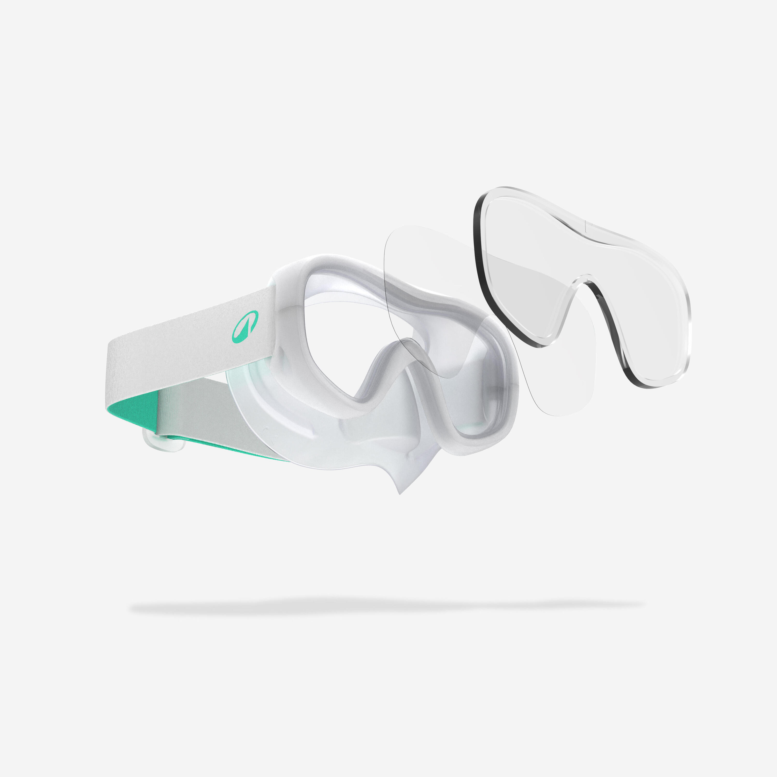 Kit snorkeling maschera boccaglio COMFORT DRYTOP 100 bambini bianco 3/13