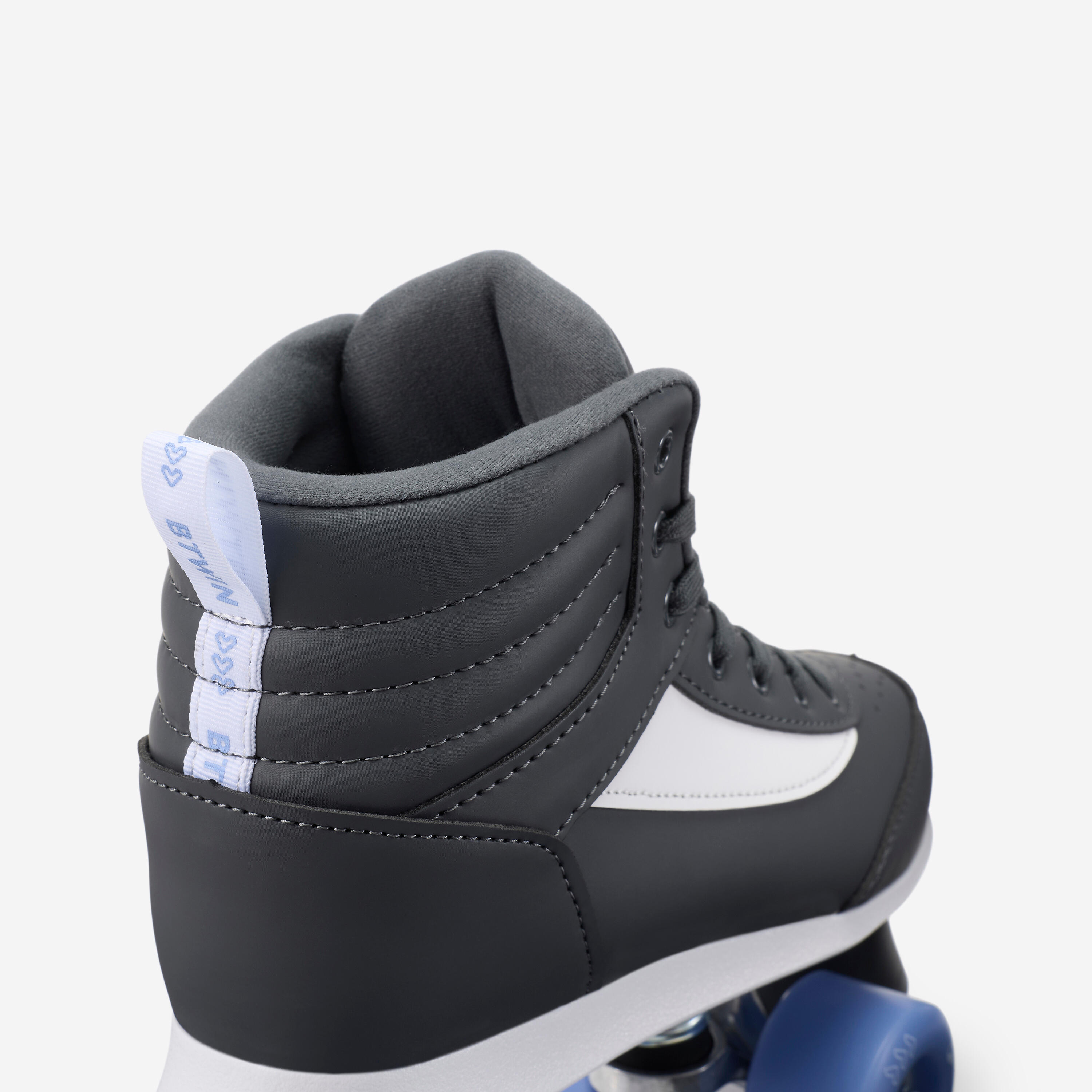 Patin à roulettes enfant quad 100 jr bleu 7/8
