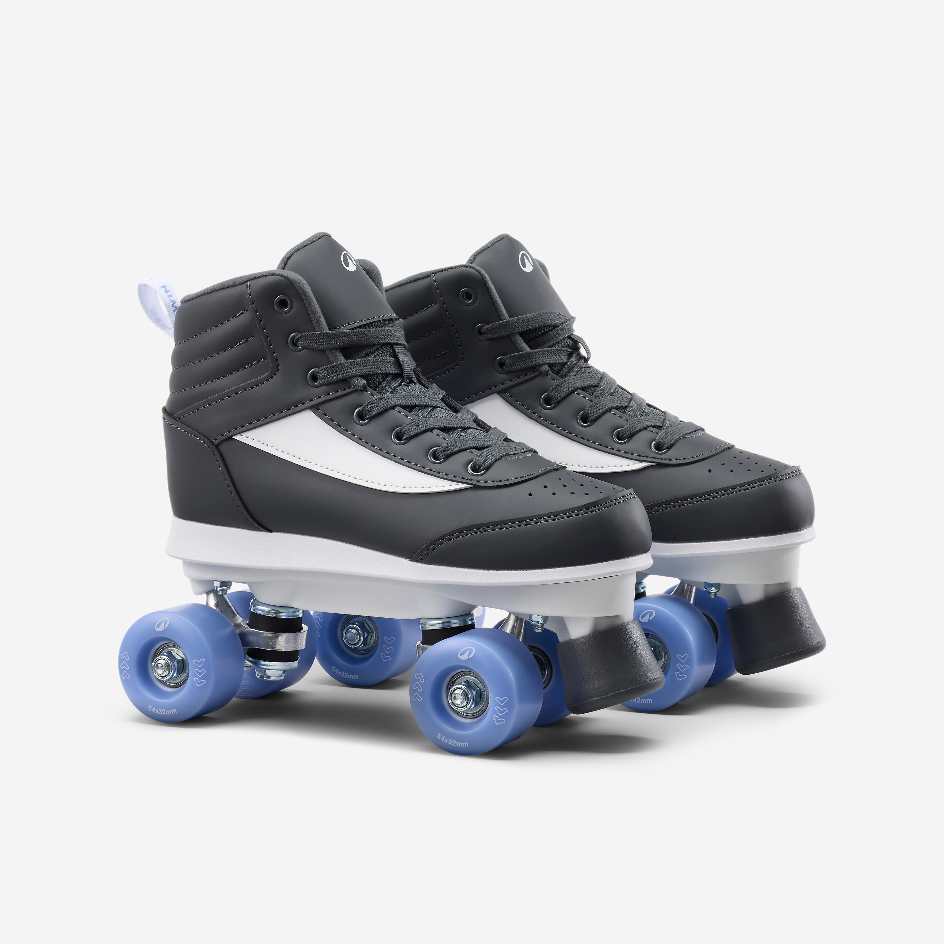 Patin à roulettes enfant quad 100 jr bleu 2/8