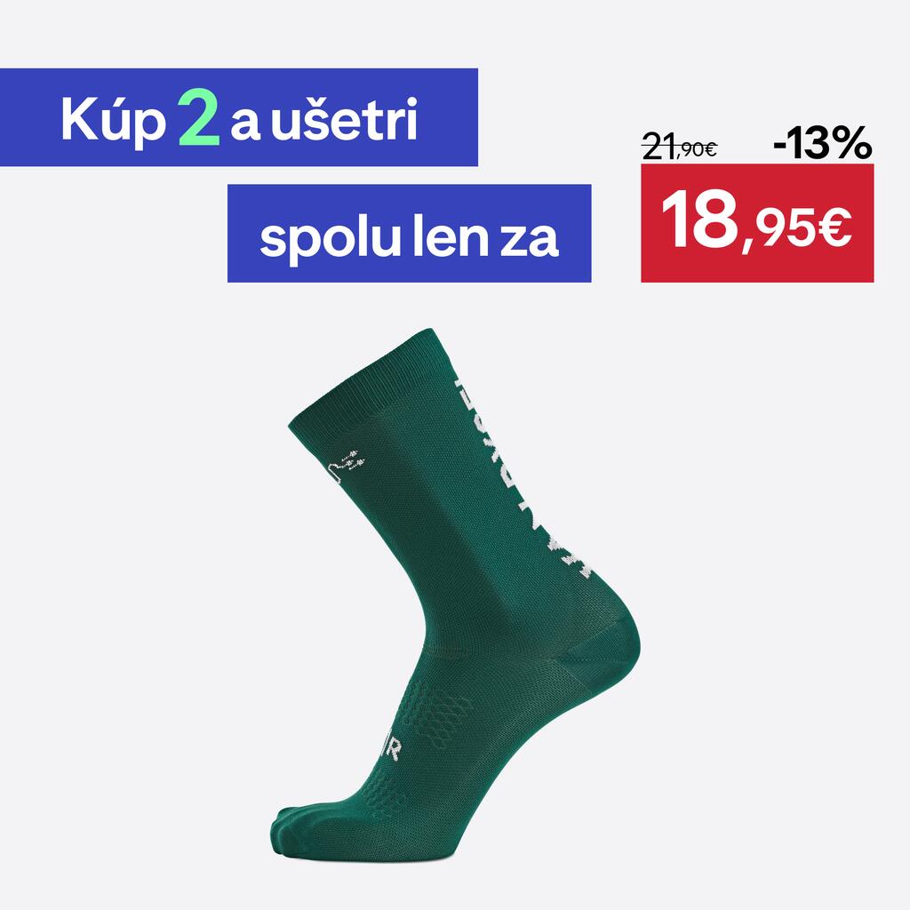 Cyklistické ponožky EDR zelené