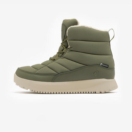 Chaussures hiver de randonnée imperméables femme, NH500 doudoune vert