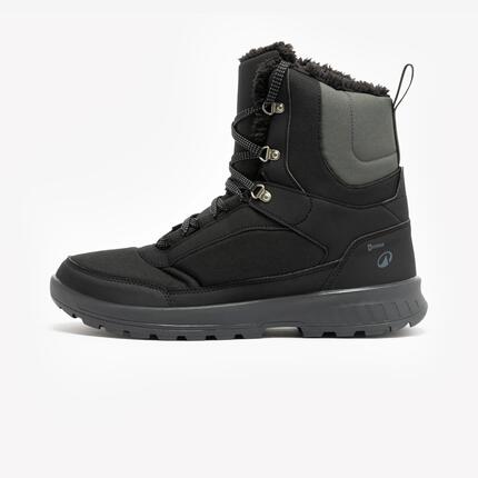 Waterdichte wandelschoenen voor de winter heren NH100 zwart
