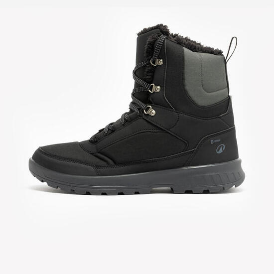 Waterdichte wandelschoenen voor de winter heren NH100 zwart