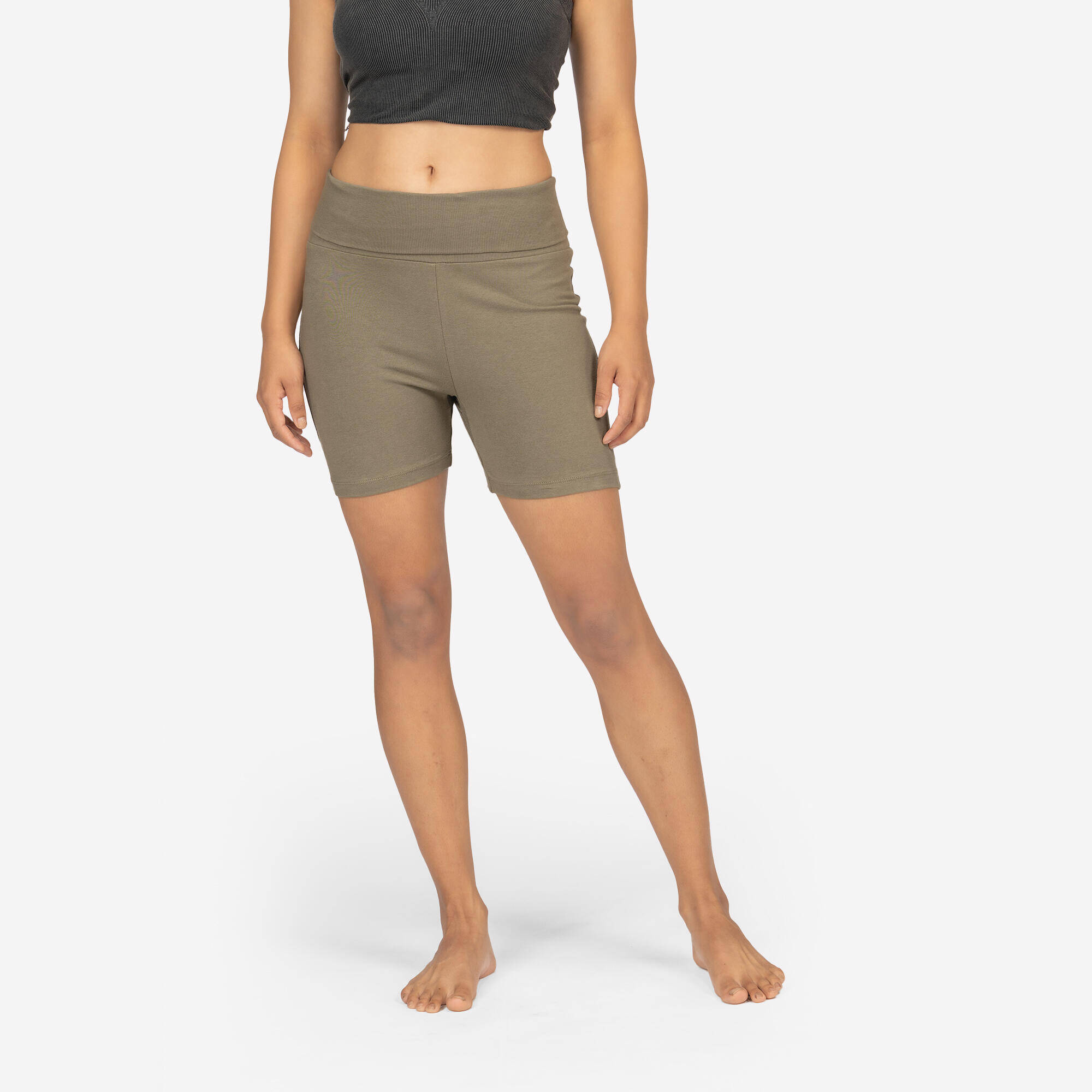 Women's High-Waisted Soft Yoga Shorts -  2
