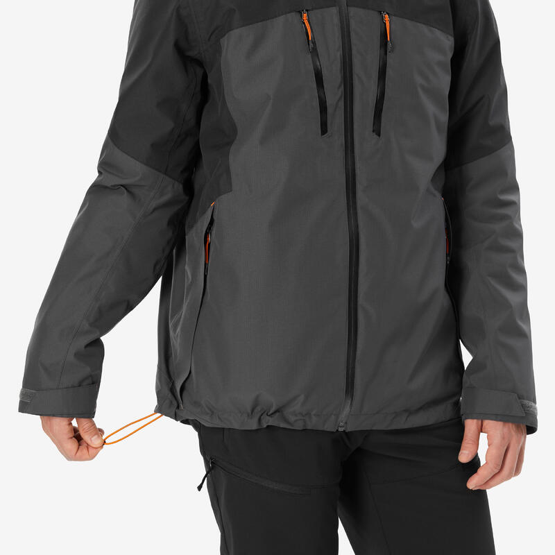 Erkek Su Geçirmez Outdoor Kar Montu/Kışlık Mont - Gri - MH500 -10 °C