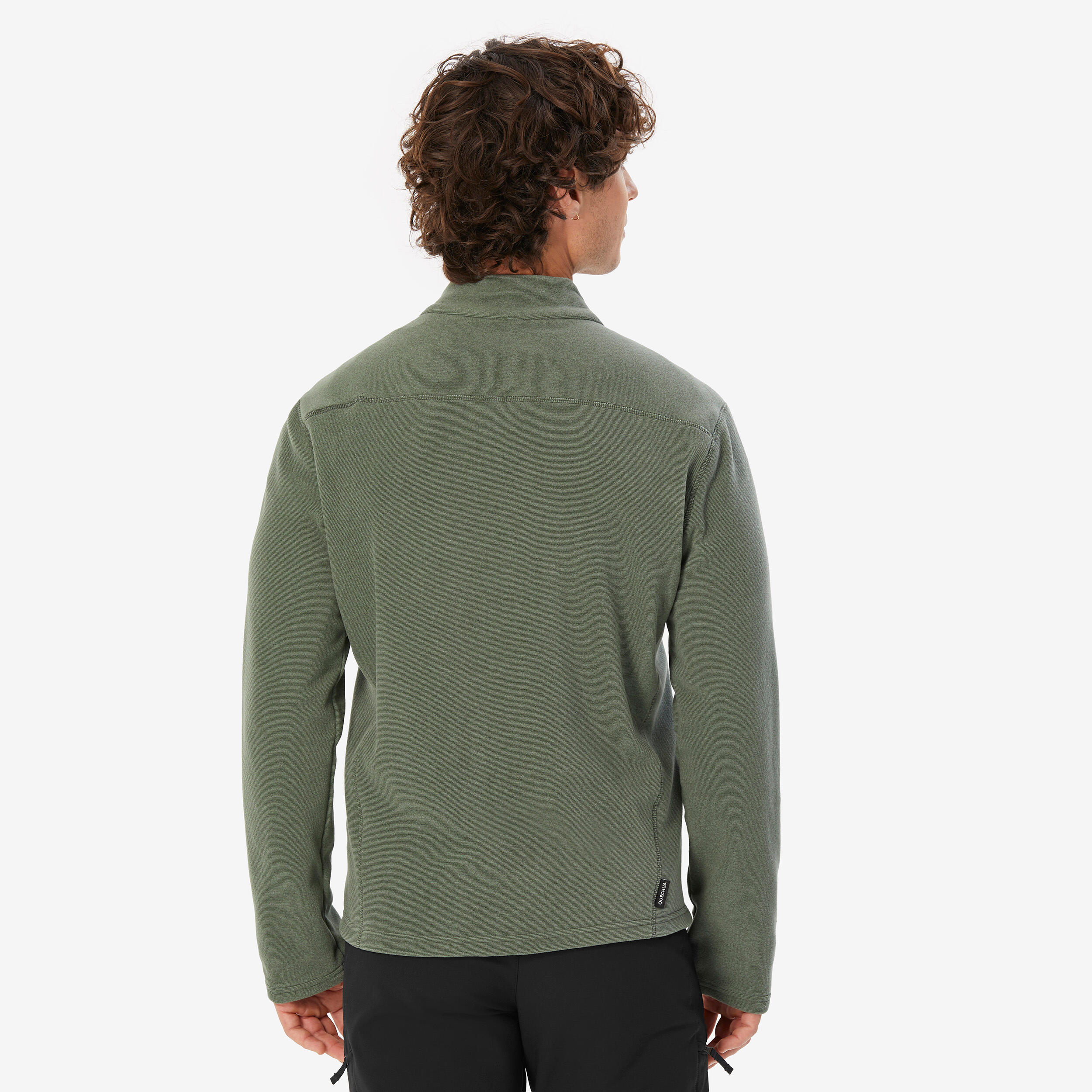 Polaire de randonnée montagne homme, MH100 full zip vert 3/6