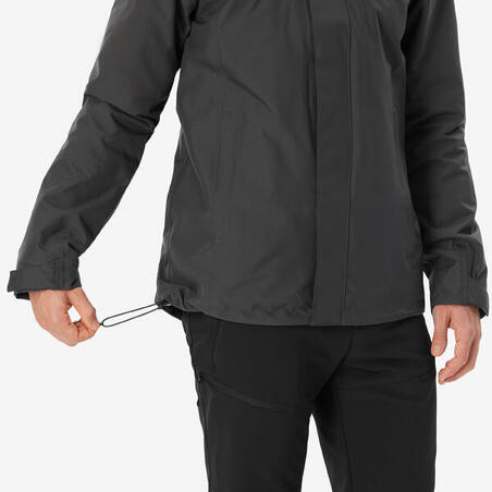 Куртка 3 в 1 непромокаемая для многодневного треккинга TRAVEL 100 0°C мужская