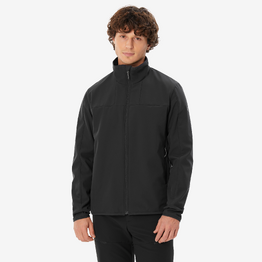 Veste coupe vent - softshell - chaude - MT100 WINDWARM - Noir - Homme