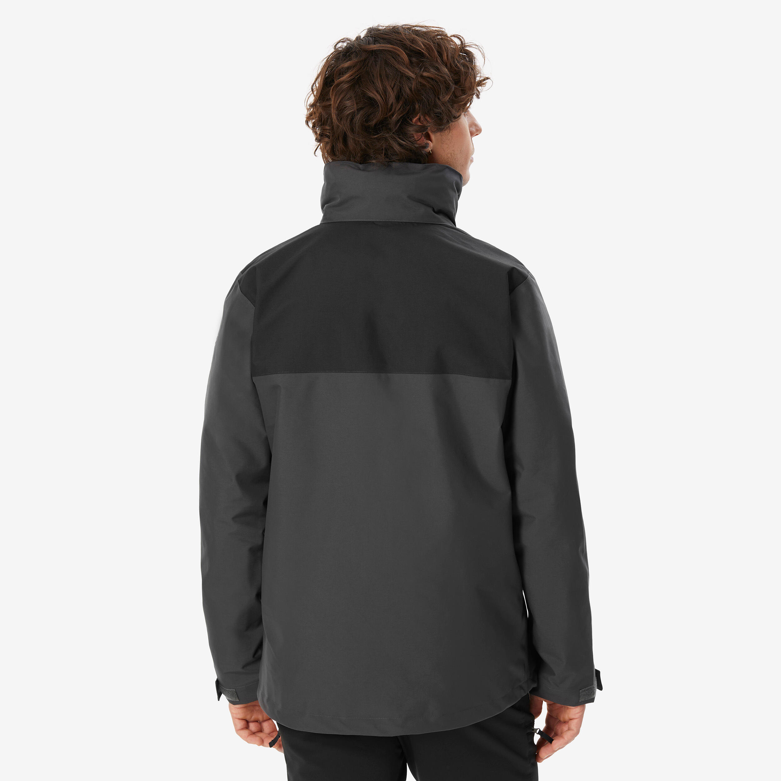 Giacca trekking uomo NH100 3in1 grigia | 0°C 12/23