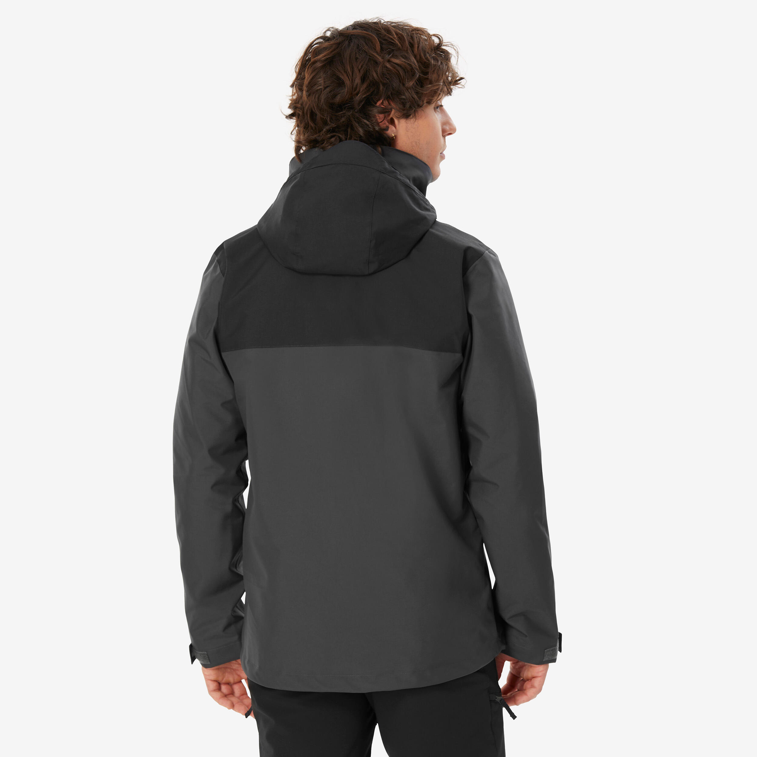 Giacca trekking uomo NH100 3in1 grigia | 0°C 5/13