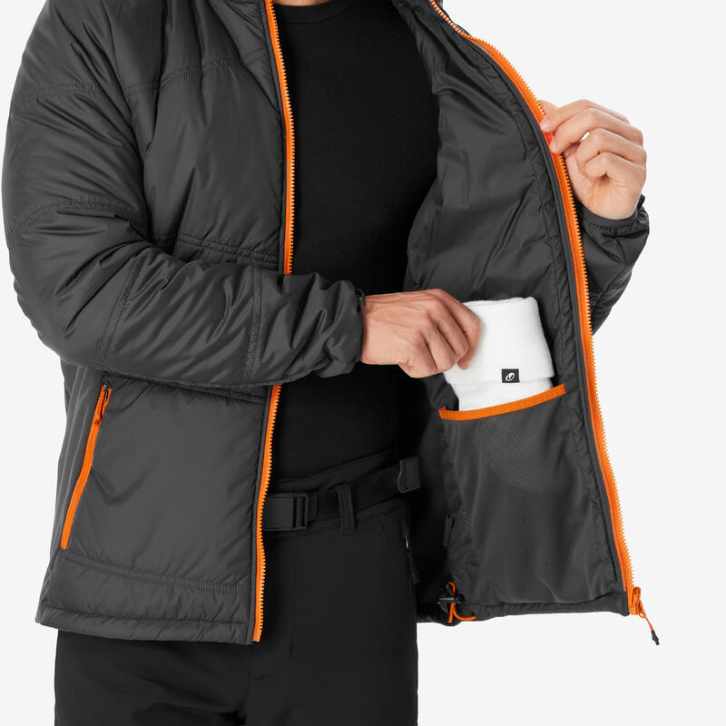 Erkek Su Geçirmez Outdoor Kar Montu/Kışlık Mont - Gri - MH500 -10 °C