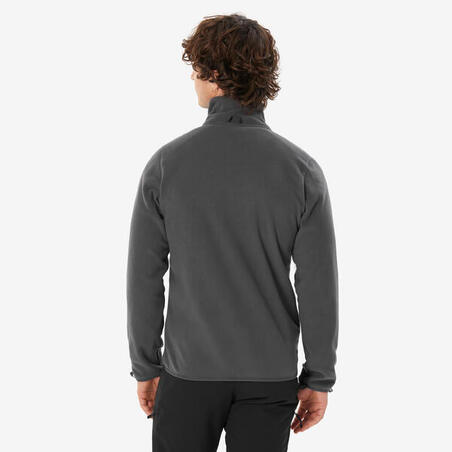 Куртка чоловіча NH100 3 в 1 водонепроникна для туризму сіра