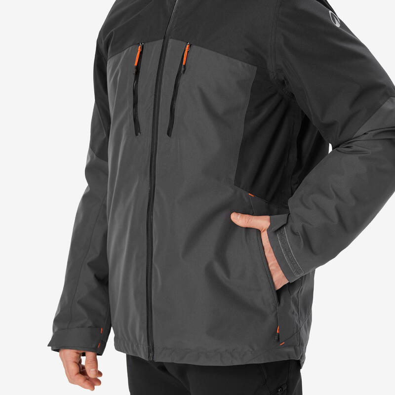 Erkek Su Geçirmez Outdoor Kar Montu/Kışlık Mont - Gri - MH500 -10 °C