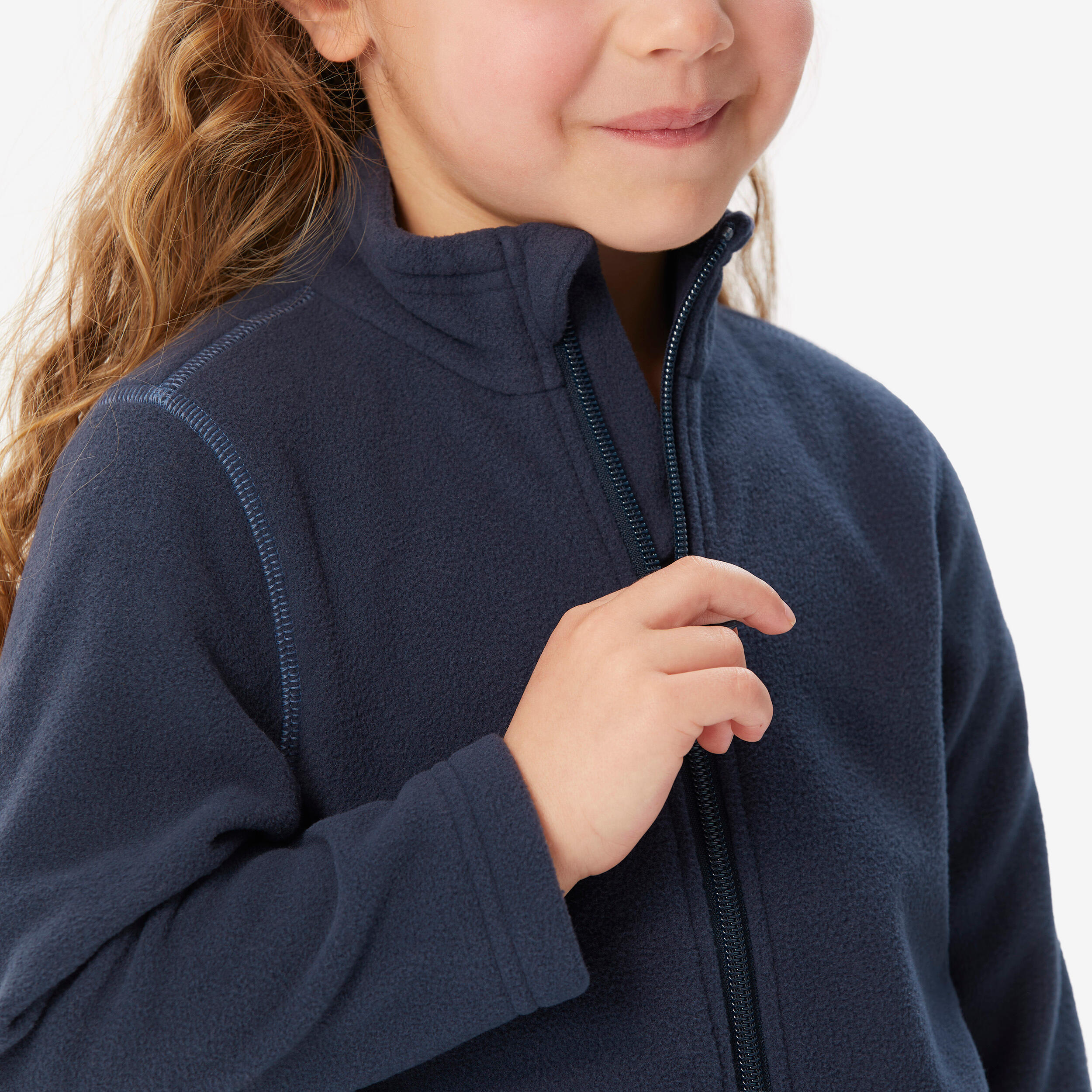 Veste de randonnée en polaire enfant, MH 100 Âge 2-6 ans - QUECHUA