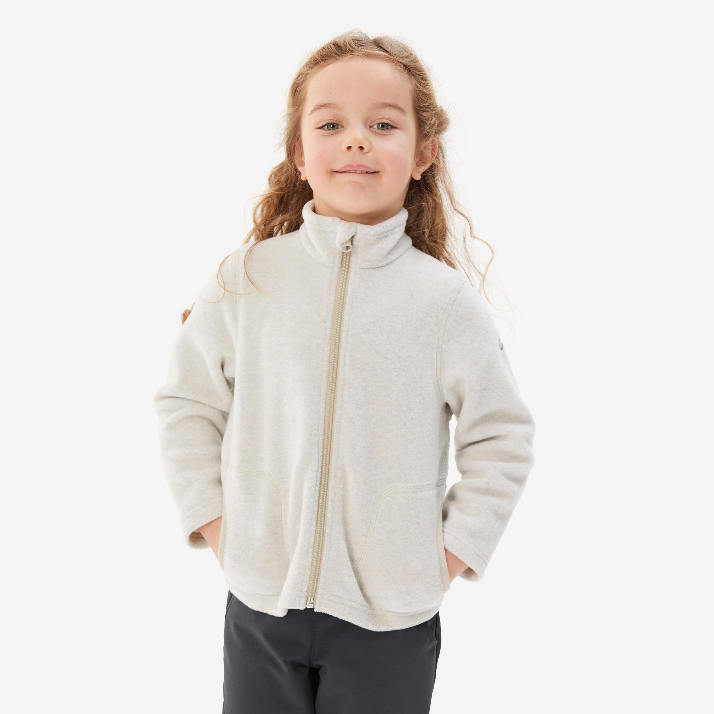 Kids’ Fleece Hiking Jacket, MH 100 Age 2–6 - QUECHUA