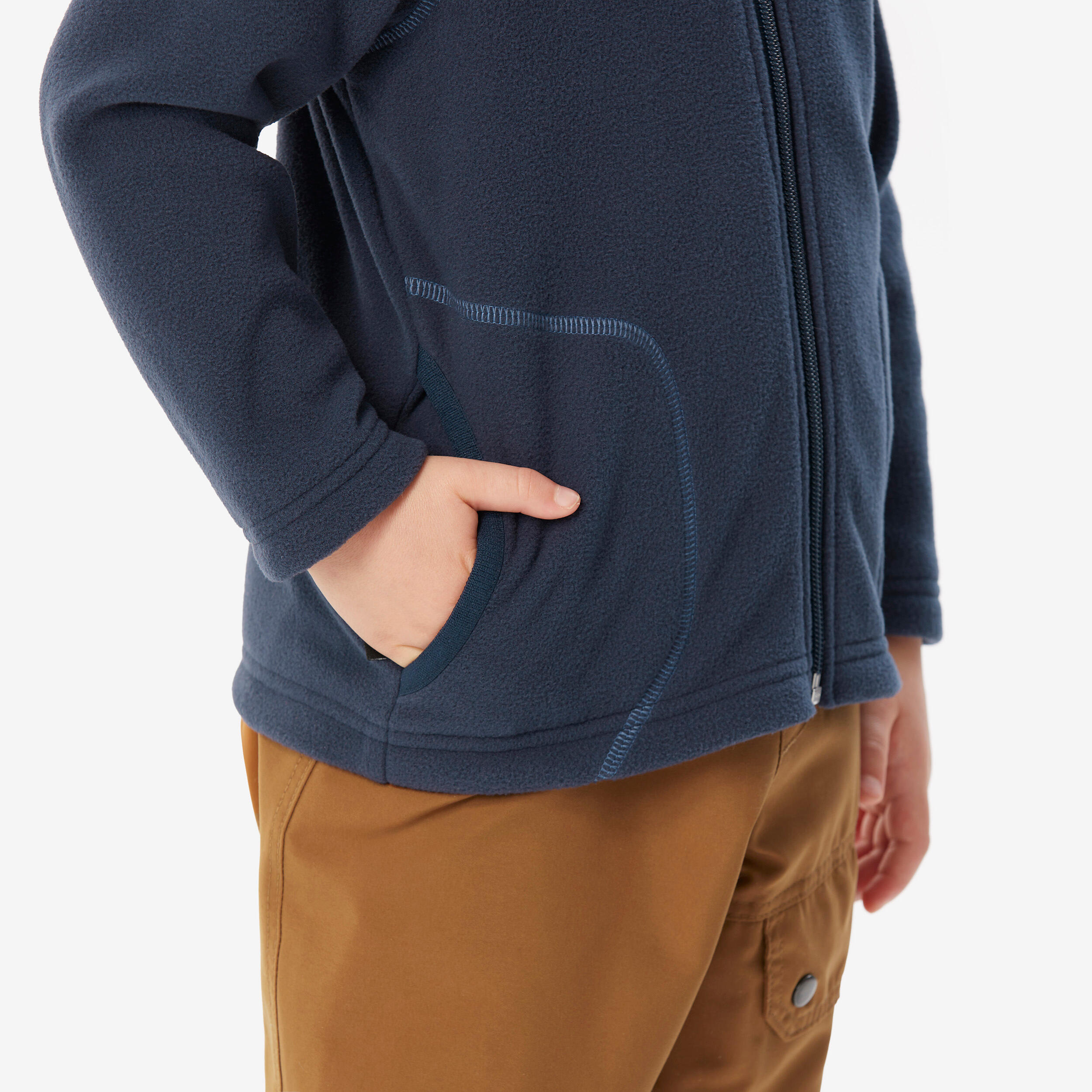 Veste de randonnée en polaire enfant, MH 100 Âge 2-6 ans - QUECHUA