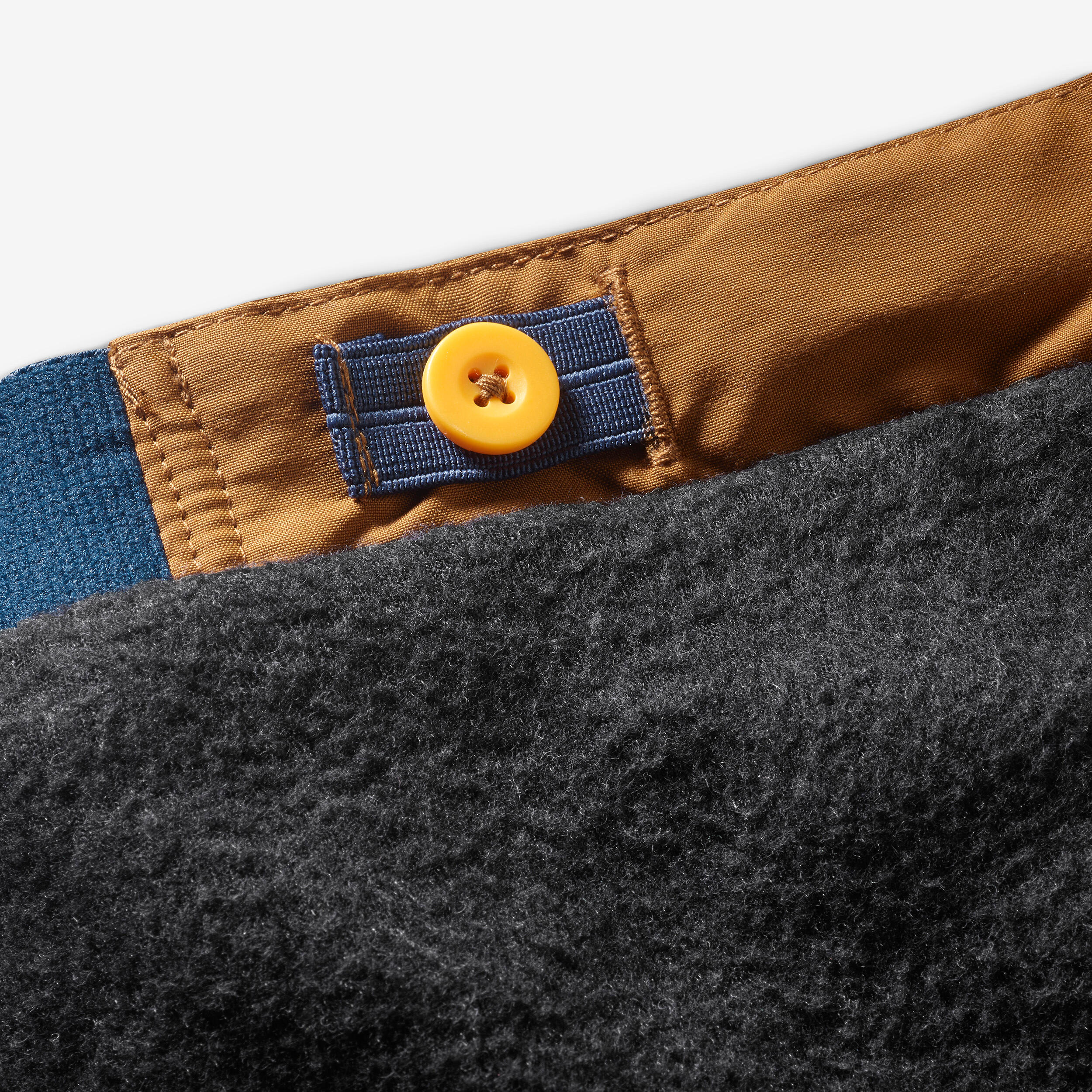 Pantalon chaud et déperlant de randonnée  enfant 2-6 ans, NH100 camel 6/7