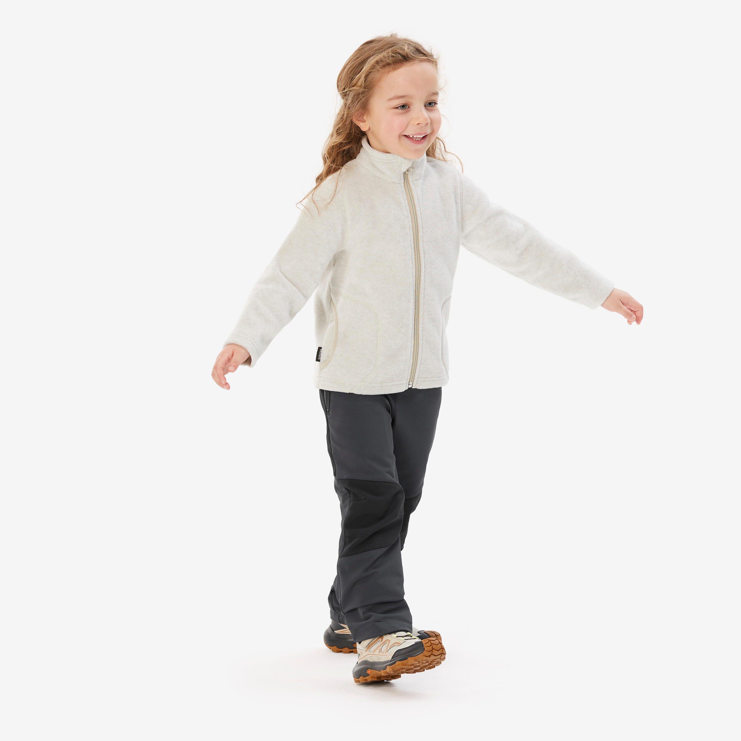 Kids’ Fleece Hiking Jacket, MH 100 Age 2–6 - QUECHUA