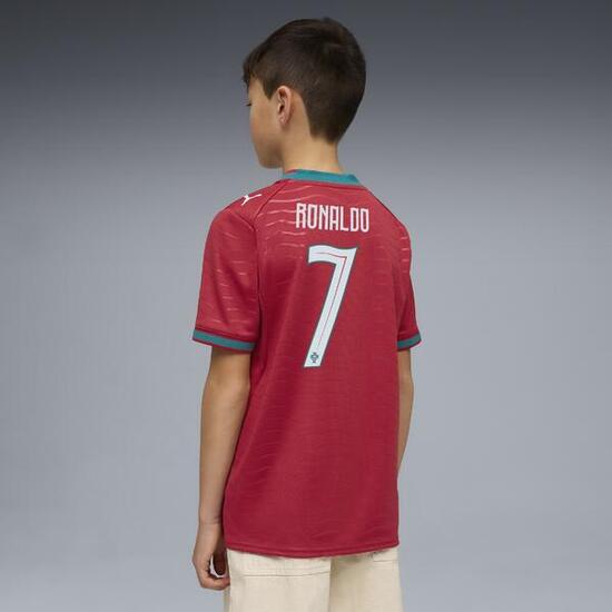 Kinder Fußballtrikot beflockt - Ronaldo Portugal Heim 2026