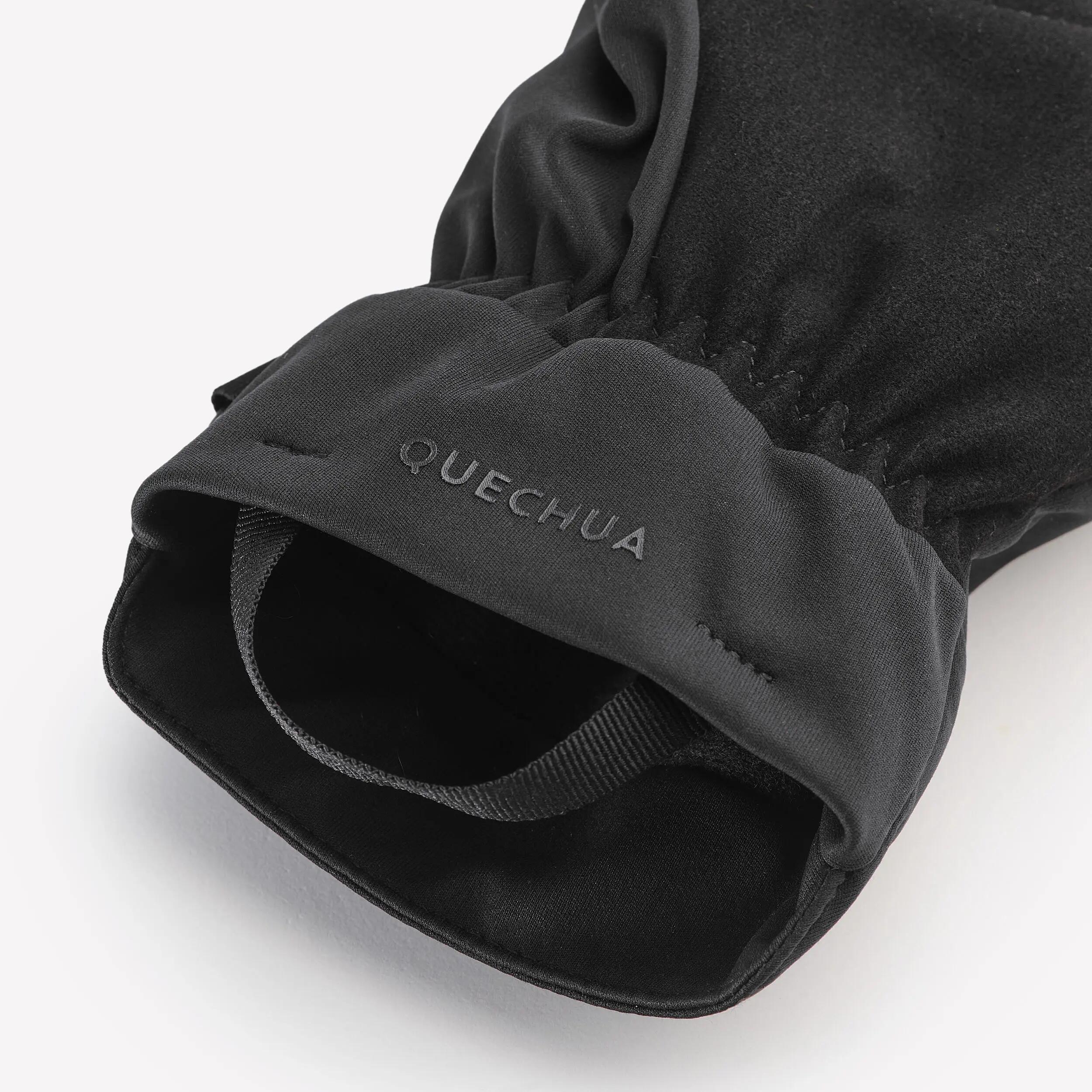 Gants de ski de fond chauds adulte, XCS 100 noir et blanc 5/6