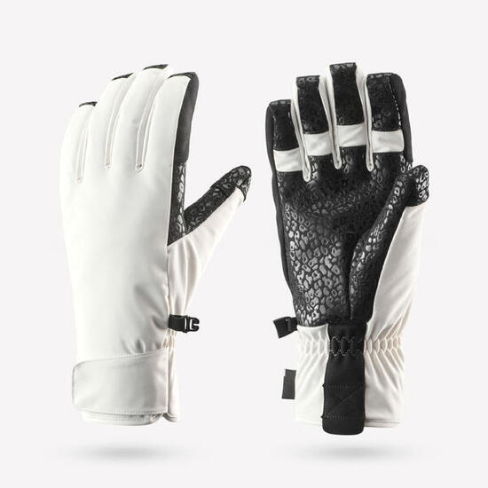 Gants de ski adhérents et imperméables adulte, FS 900 BLANC
