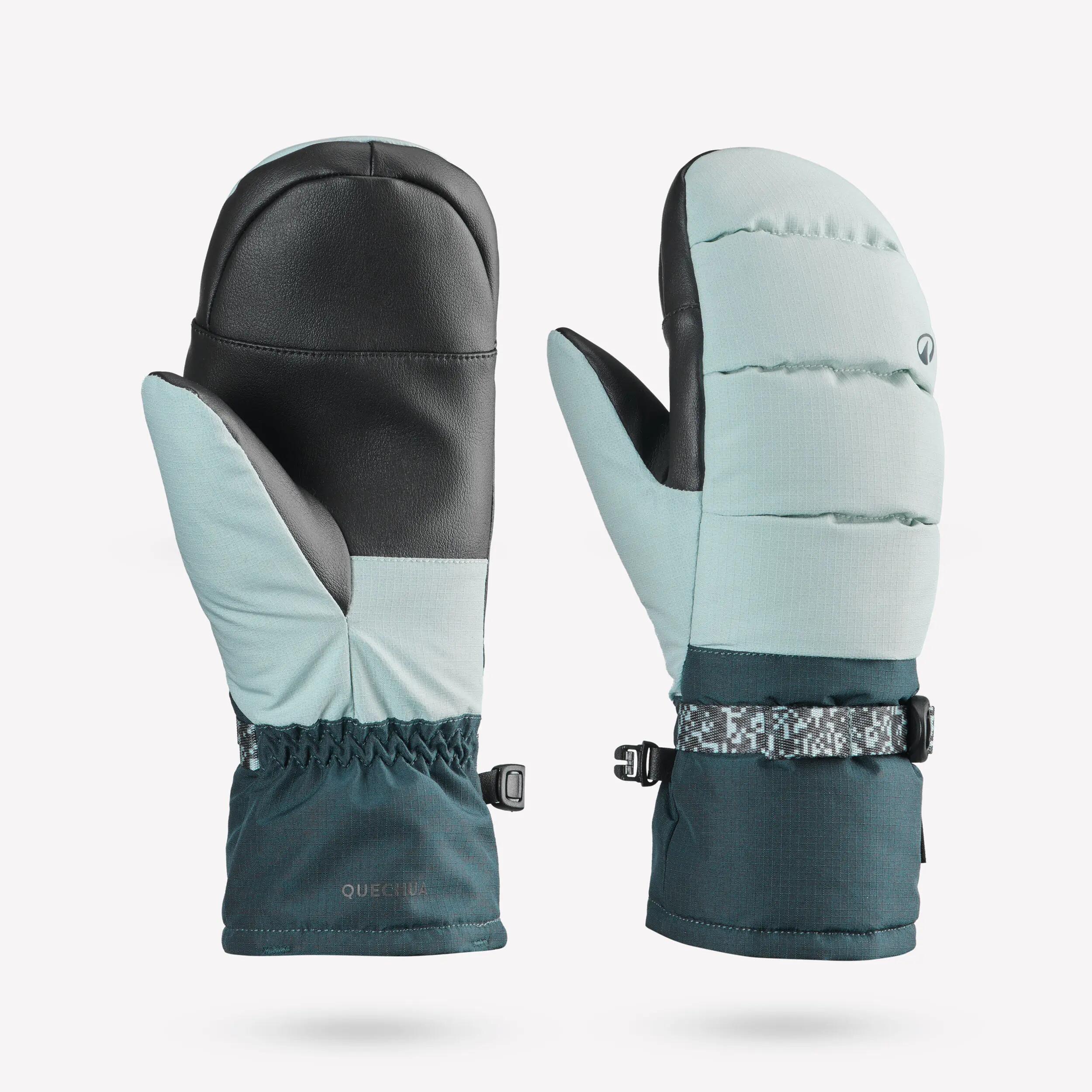 Mitaines de ski chaudes et imperméables enfant, 500 Âge 10-14 ans 2/7