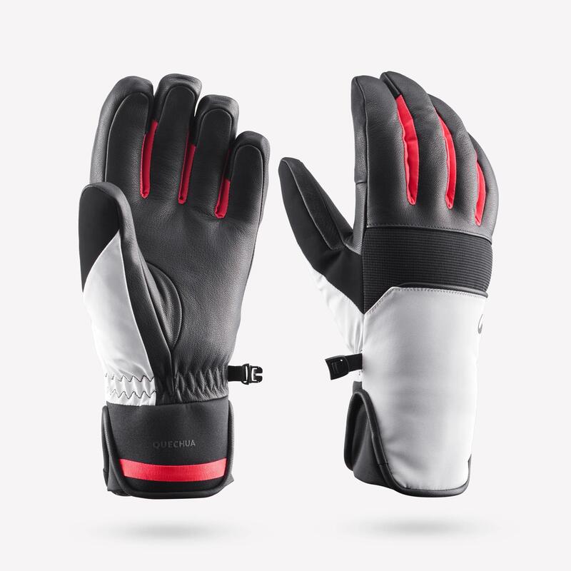 Yetişkin Kayak Eldiveni - Beyaz - 500 Sport