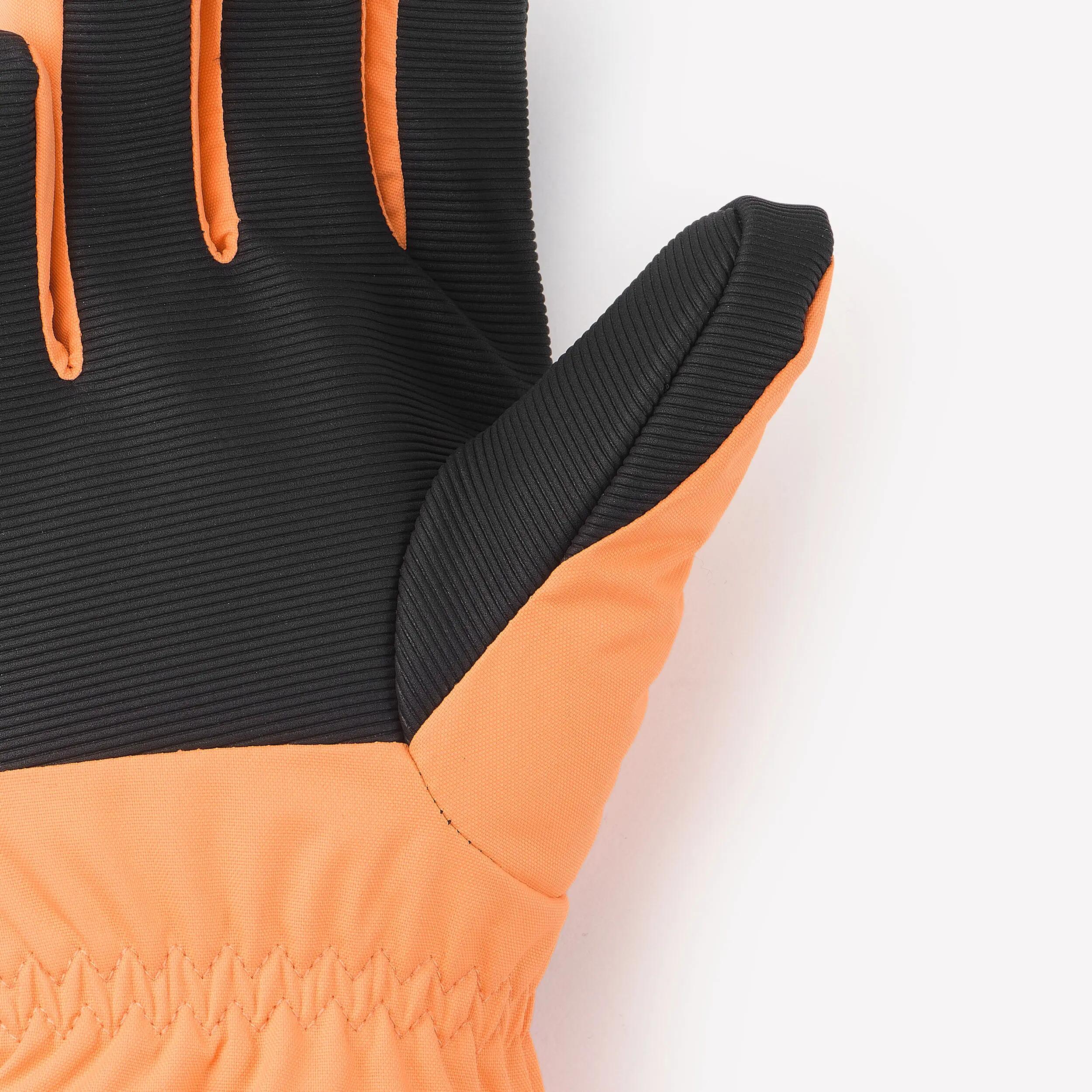 Kids’ Waterproof Ski Gloves with Zebra Print, GL 500 Age 6–14 4/6