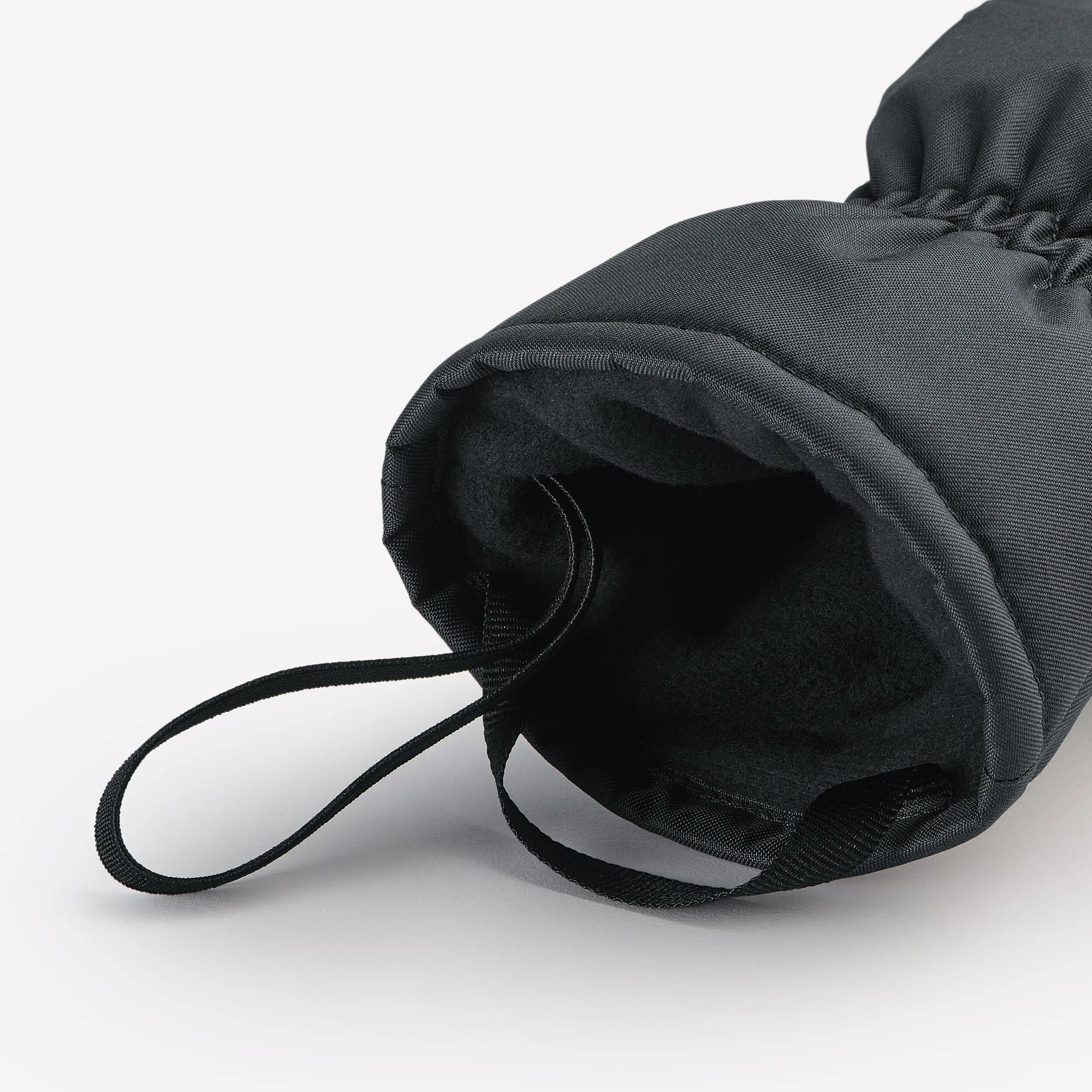 Gants de ski chauds et imperméables enfant, 100 gris carbone 5/5