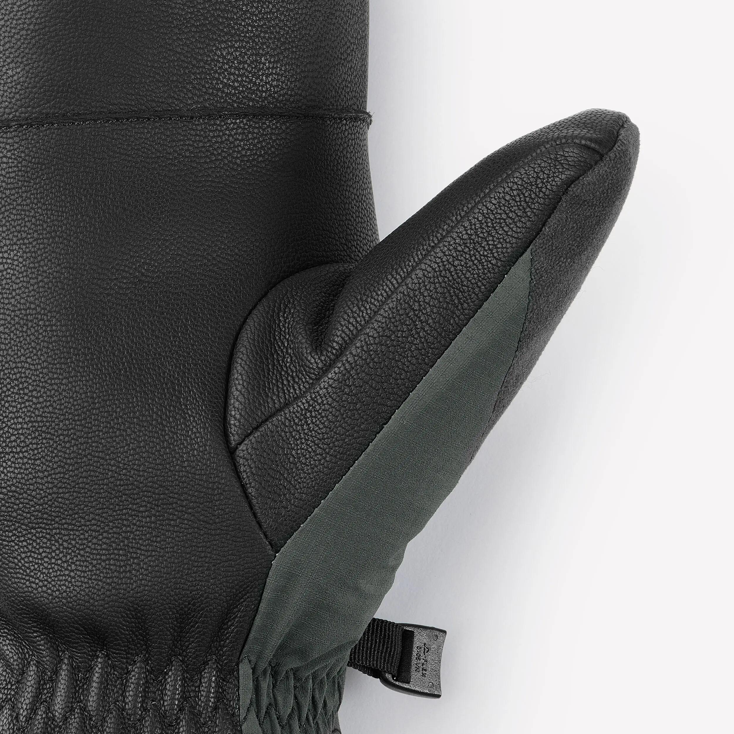 Manoplas de esquí cálidas adulto, SKI500 verde oscuro  4/7