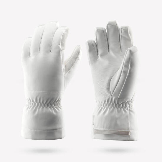 Gants de ski chauds adulte, GL500 blanc