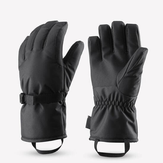 Gants de ski imperméables enfant, 100 noir