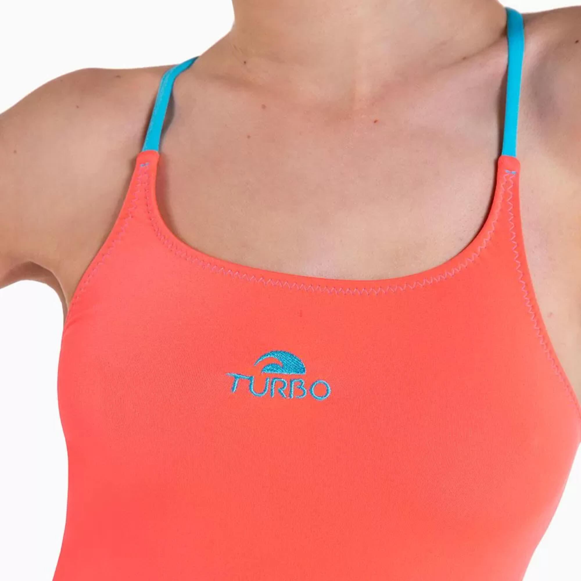 Bañador natación mujer comfort corss coral - CD 3/3