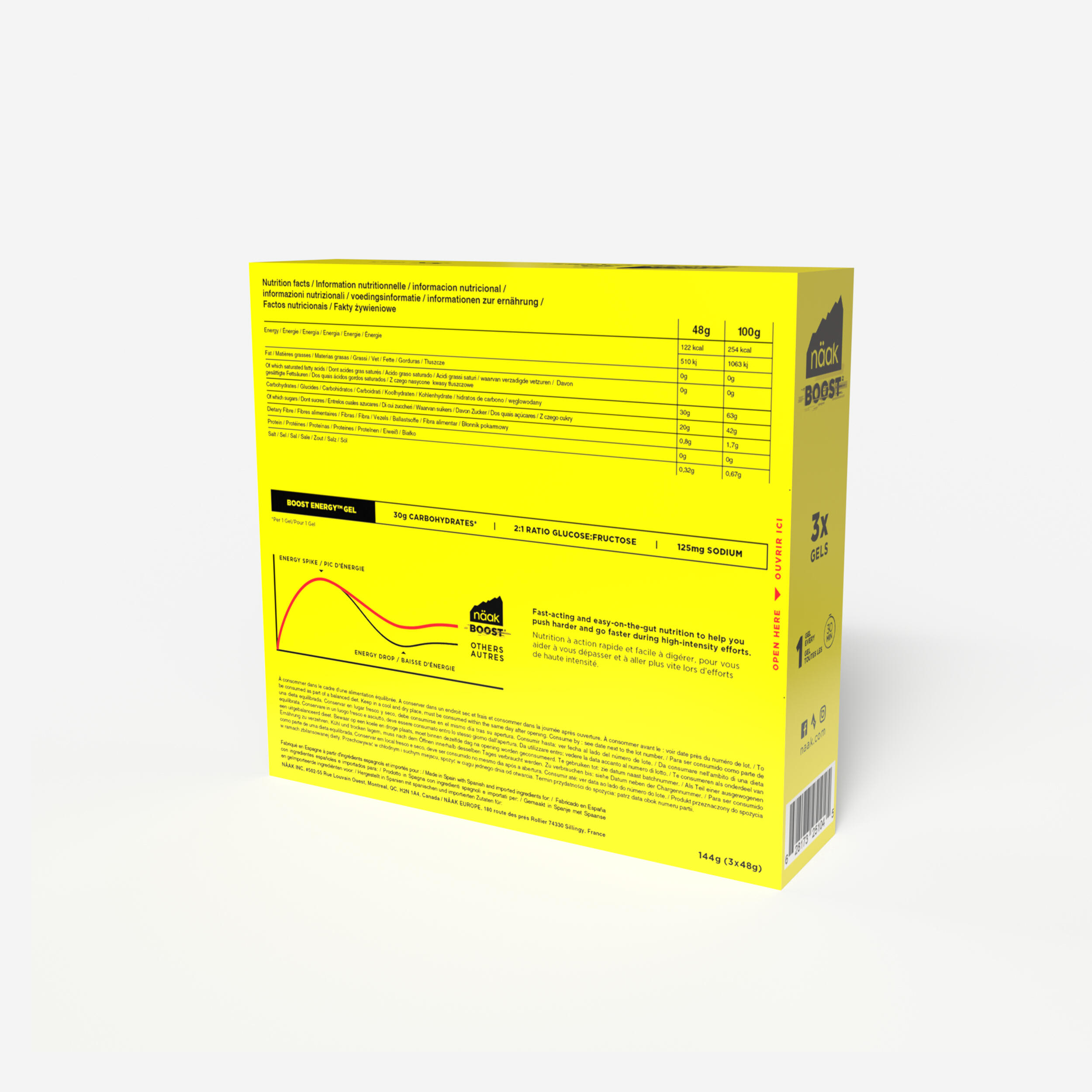 Żel energetyczny smak neutralny, Boost Energy™ x3 2/4