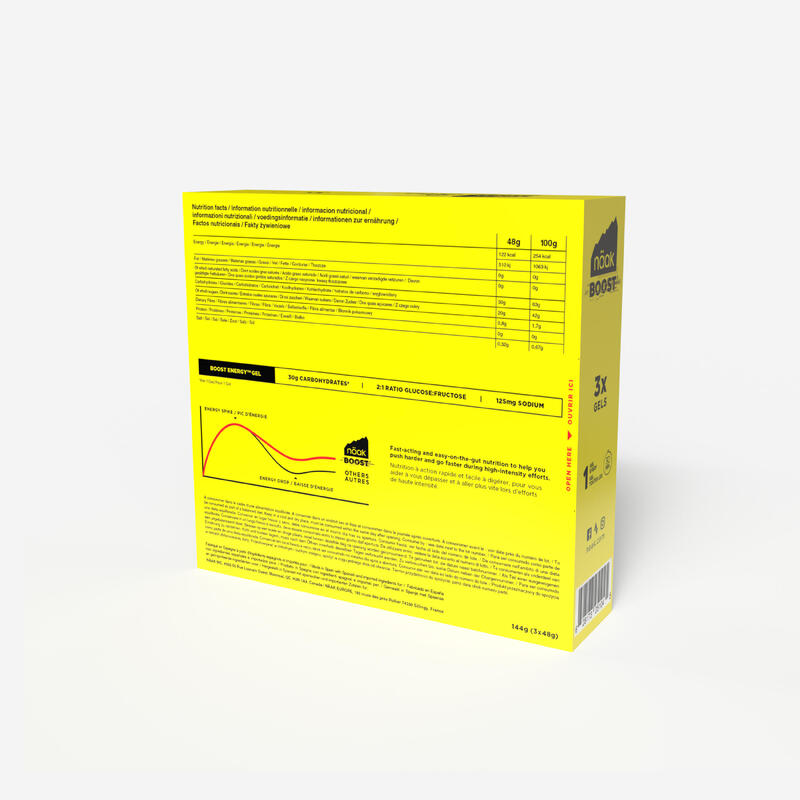 Energiazselé, ízesítés nélküli, 3 db - Boost Energy™ 