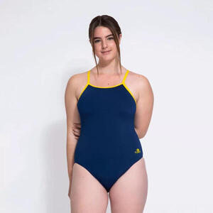 Bañador mujer natación confort relax marino - CD