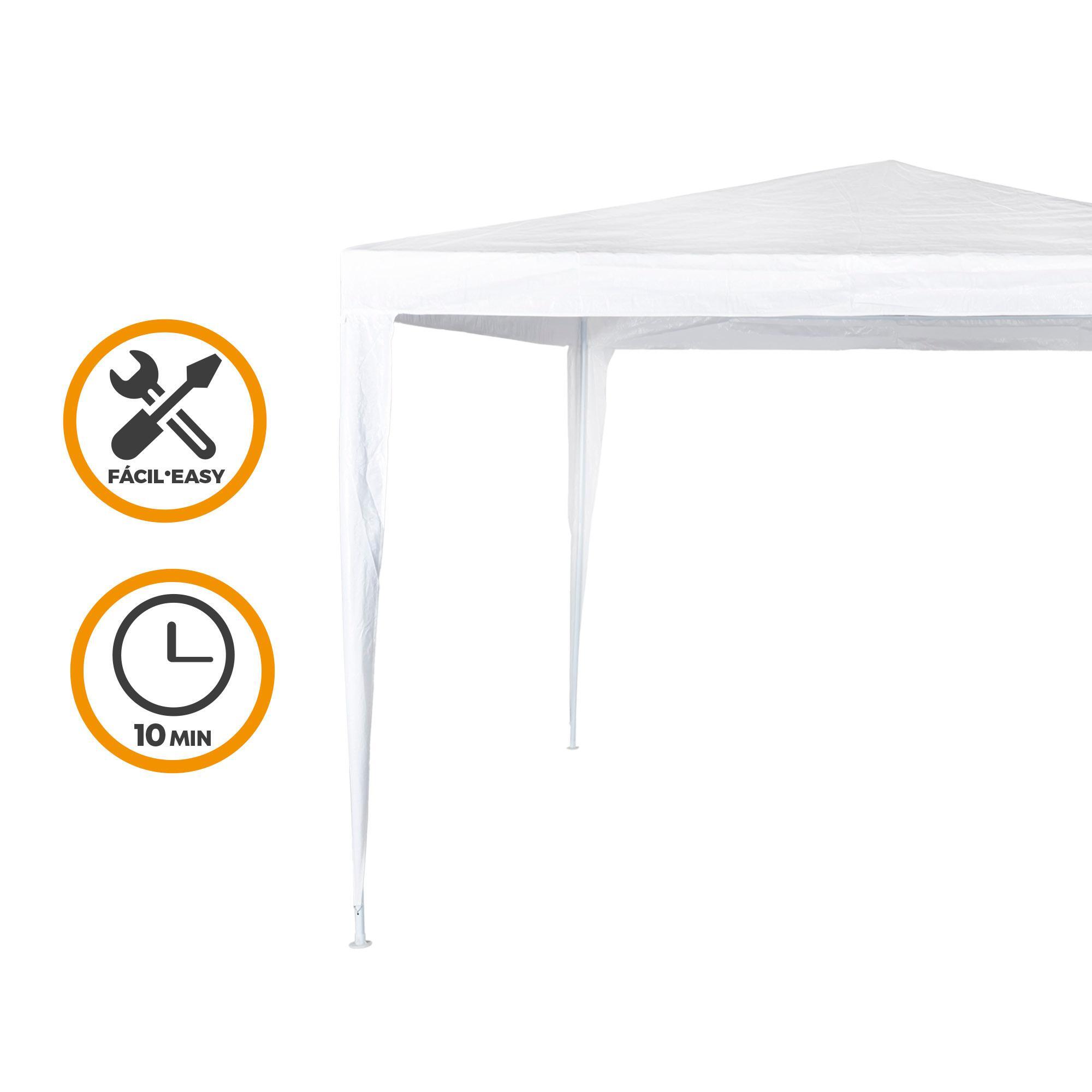 Segunda vida - Carpa 300X300X250 cm Poliester Blanco -CD 3/7