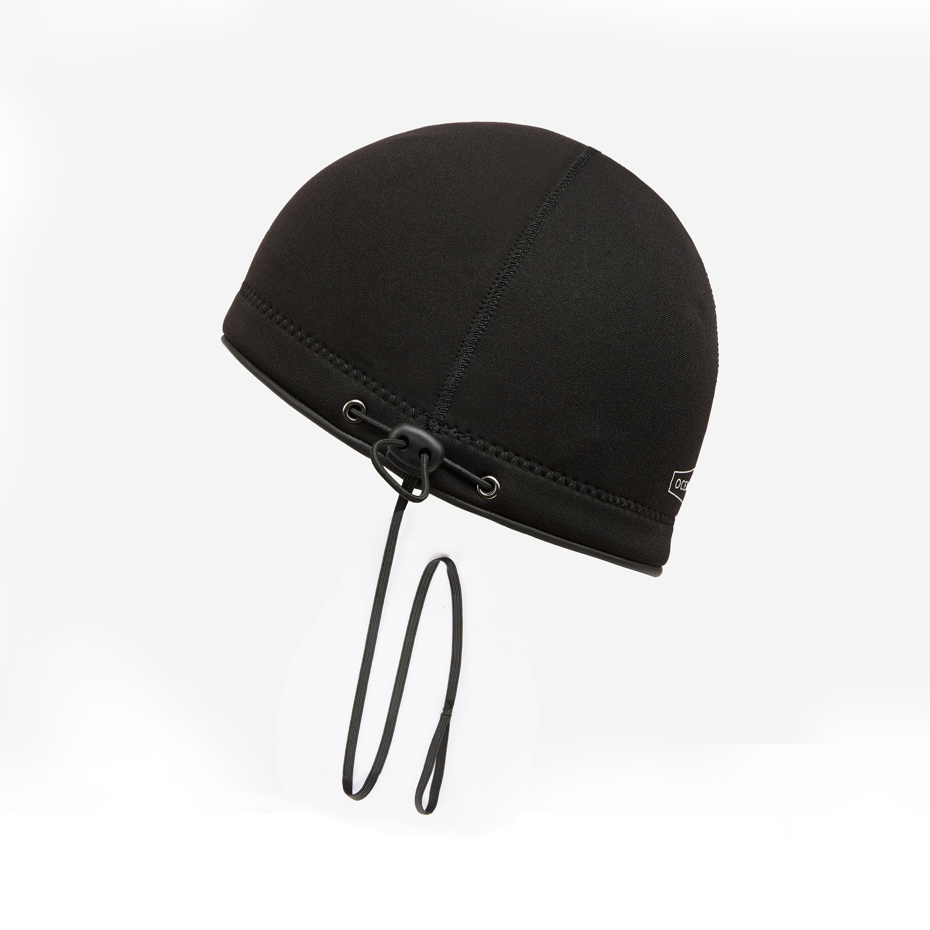 Bonnet néoprène 3mm longe-côte, Duobeanie noir 3/5