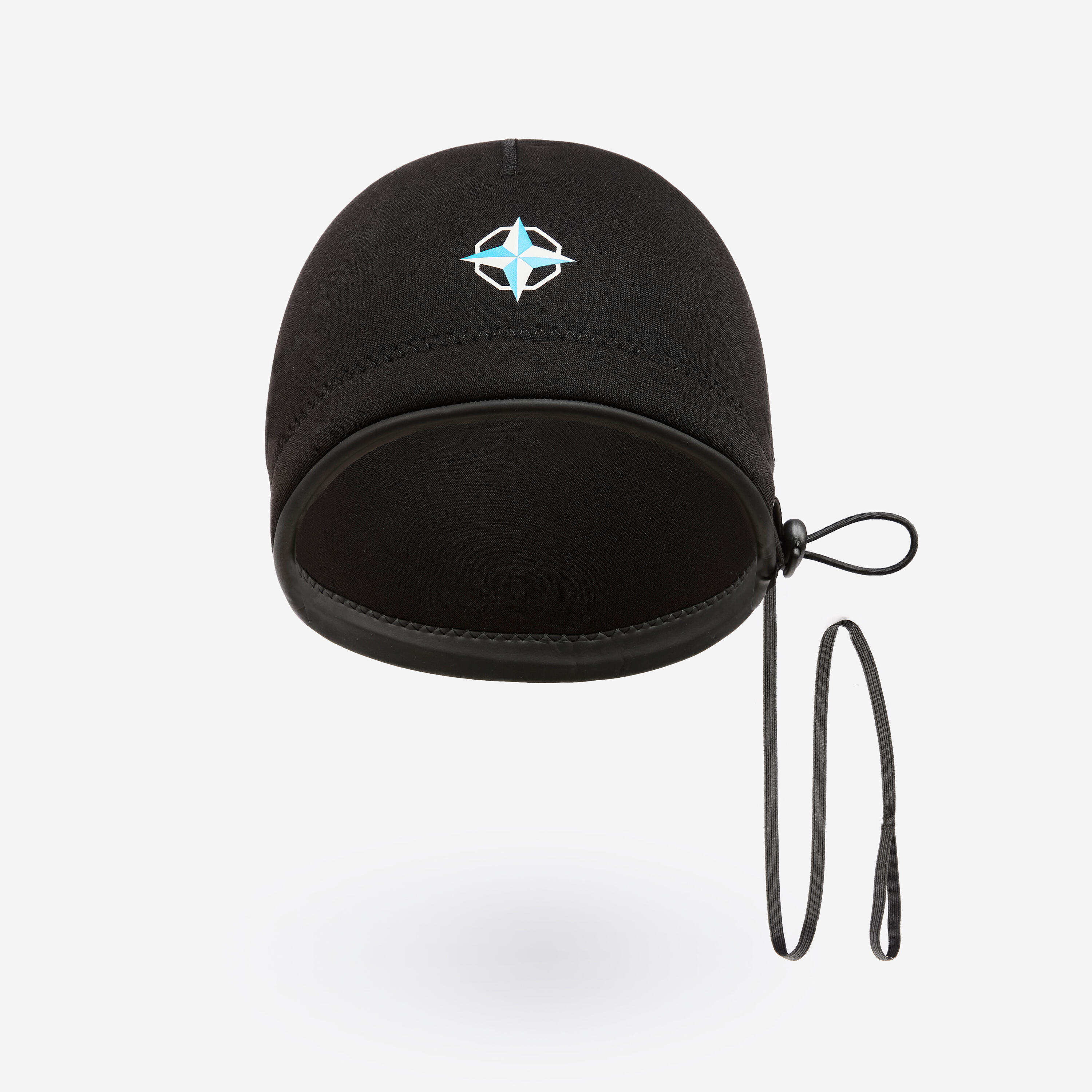 Bonnet néoprène 3mm longe-côte, Duobeanie noir 2/5