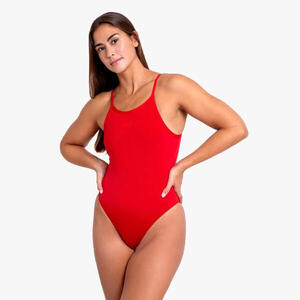 Bañador mujer natación comfort kraken rojo - CD